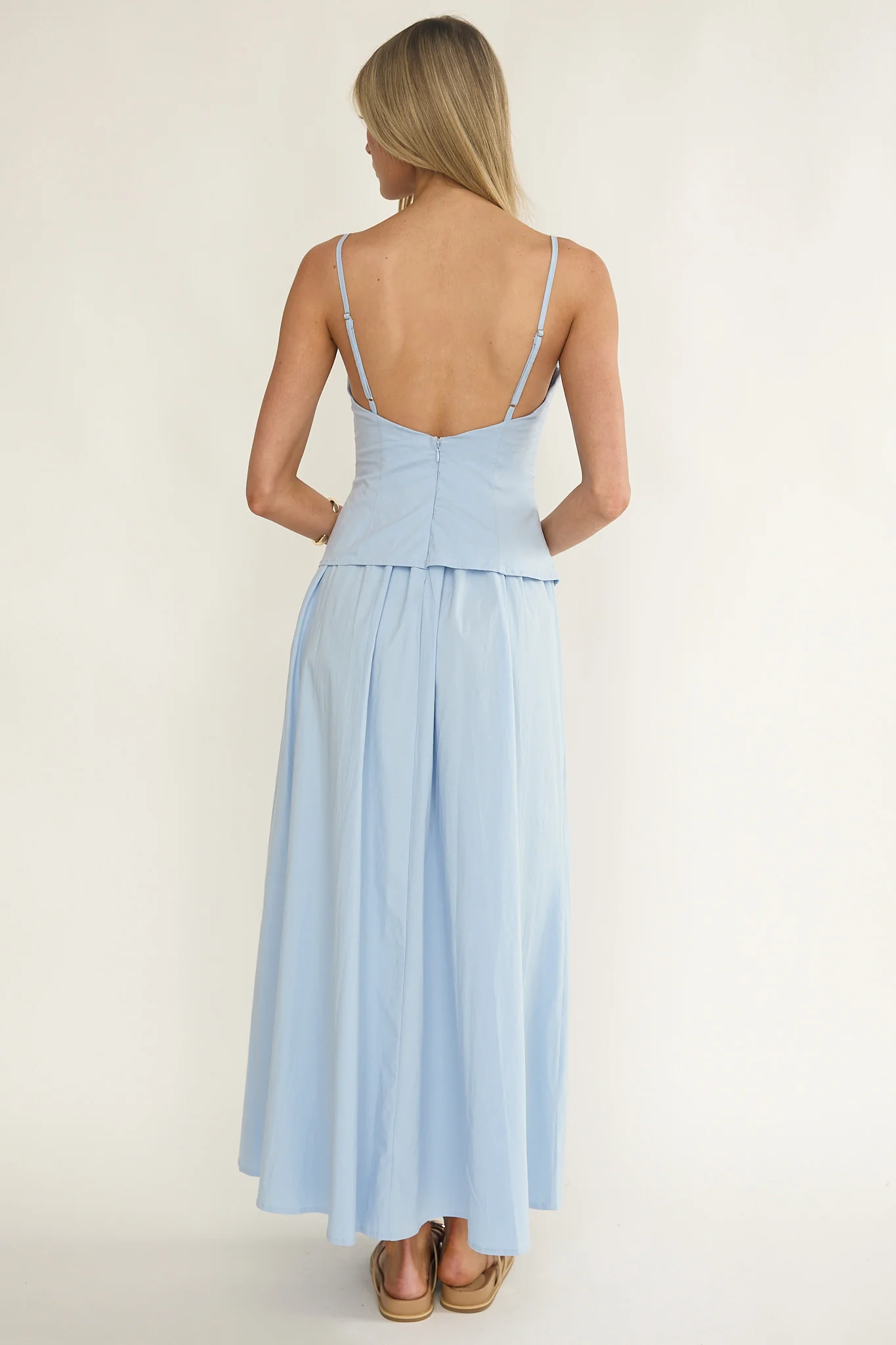 Antonita Cami Strap Maxi Dress Blue - Image 2