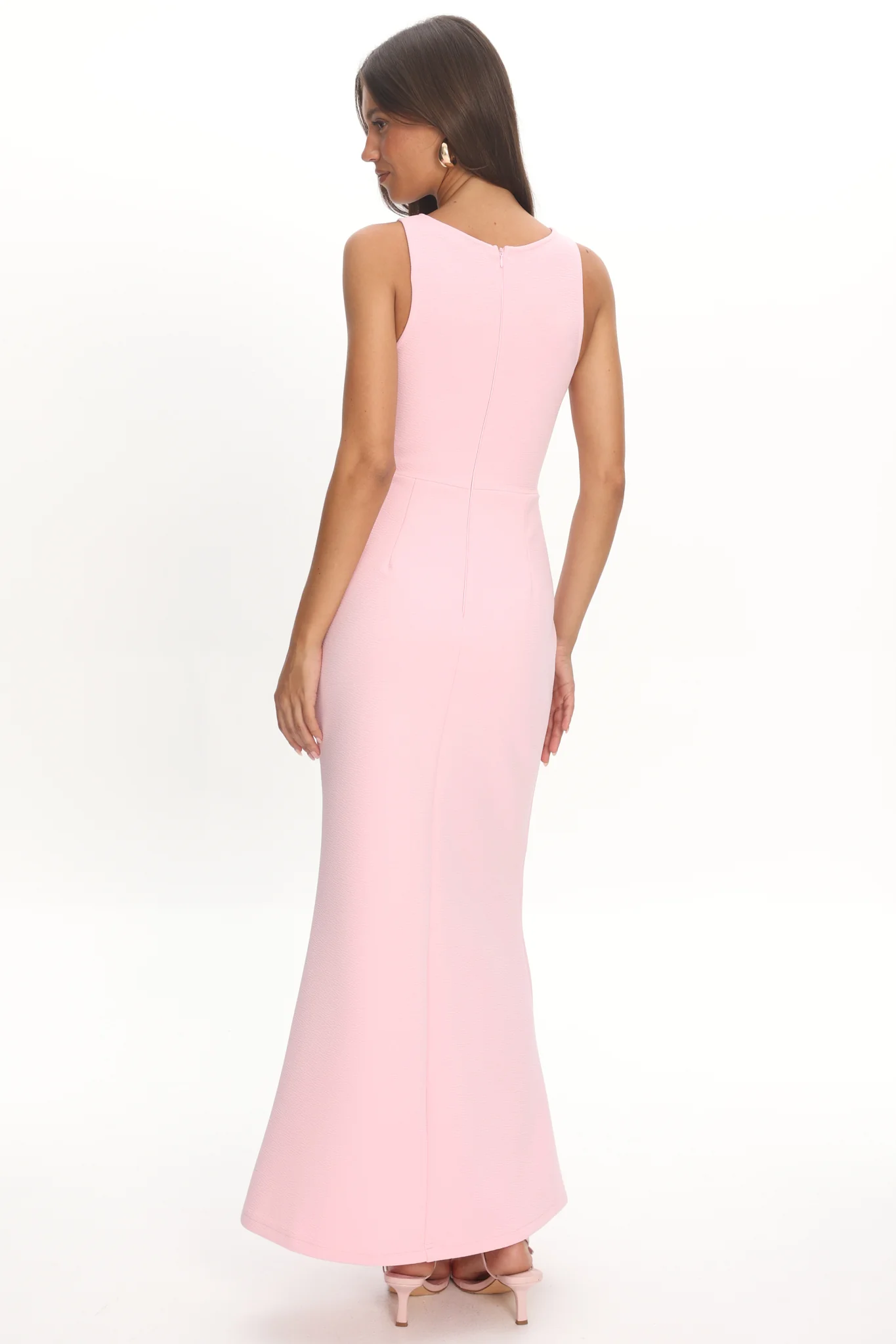 Antwerp Cut-Out Bust Maxi Dress Pink - Image 2