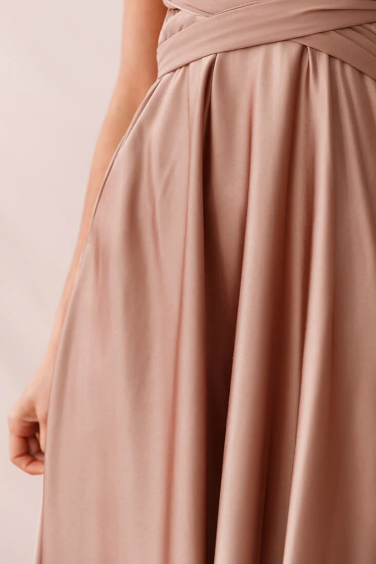 Ariana Multiway Maxi Dress Mocha - Image 5