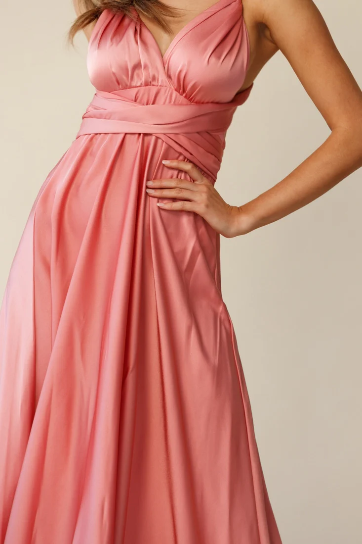 Ariana Multiway Maxi Dress Rose - Image 6