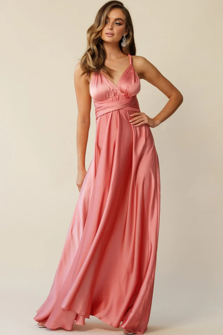 Ariana Multiway Maxi Dress Rose - Image 8
