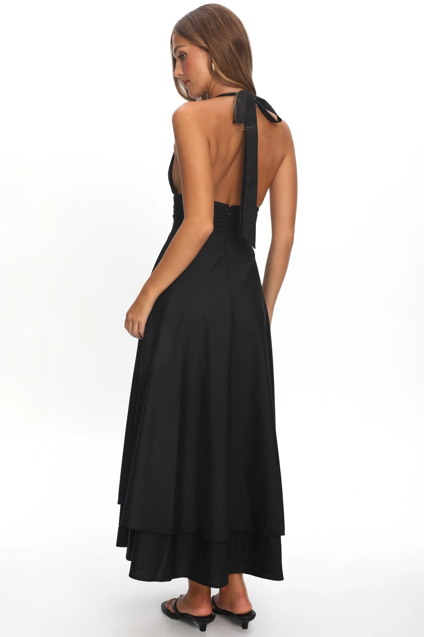 As It Was Halterneck A-Line Maxi Dress Black - Image 5