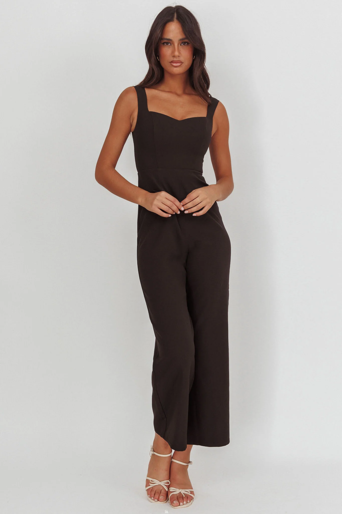 Atheena Faux Pocket Jumpsuit Black - Image 4