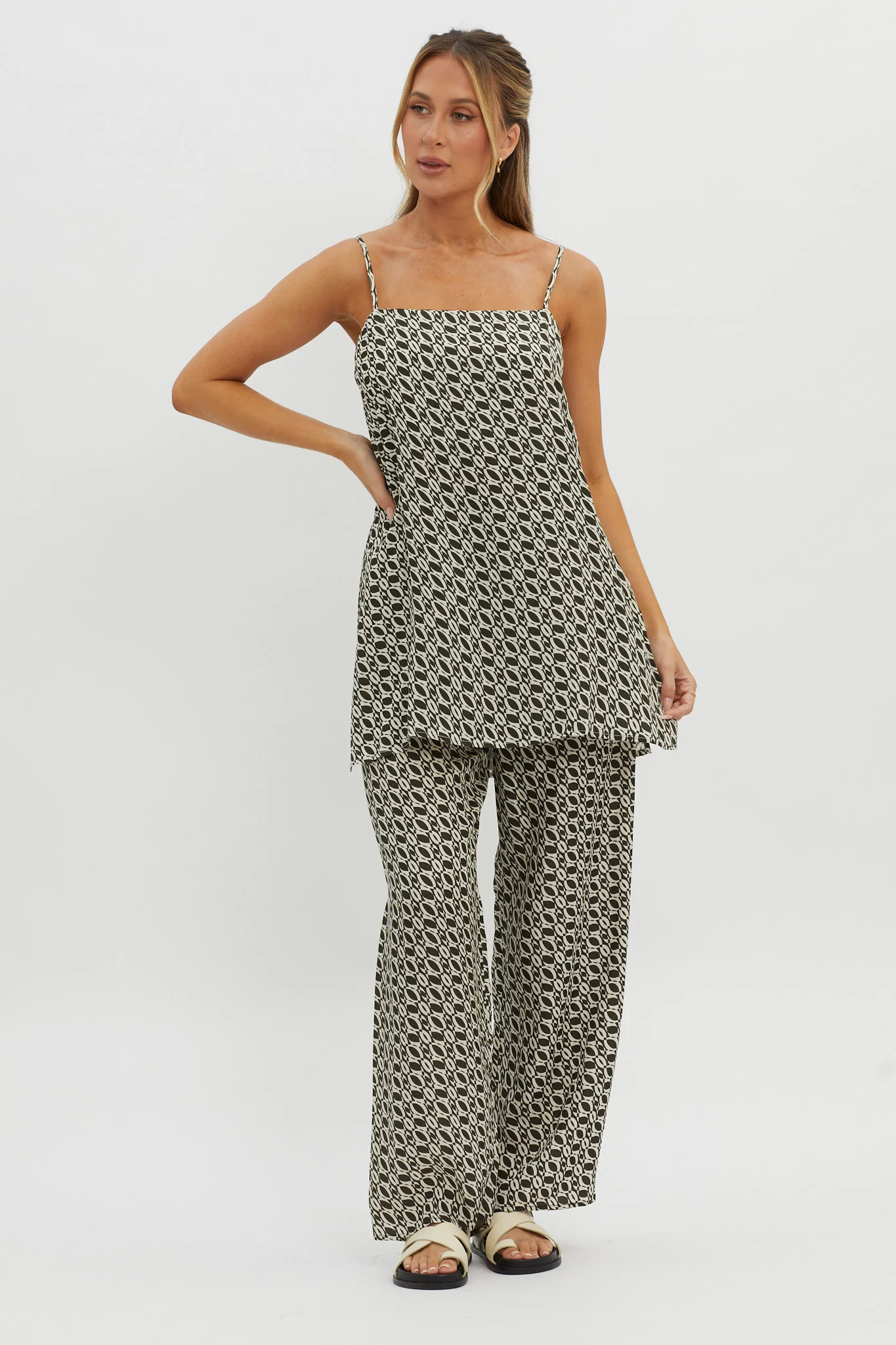 Avenue Longline Top Print Solna - Image 2