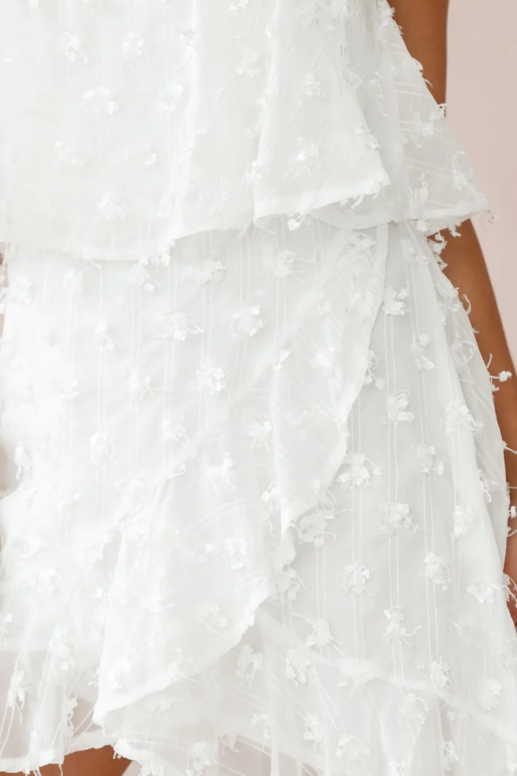 Bel Air Embellished Bandeau Dress White - Image 5