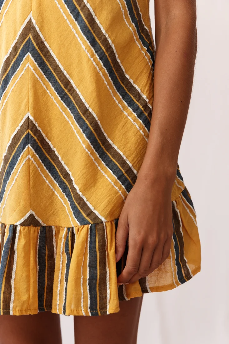 Beni Cami Strap Shift Dress Mustard - Image 4