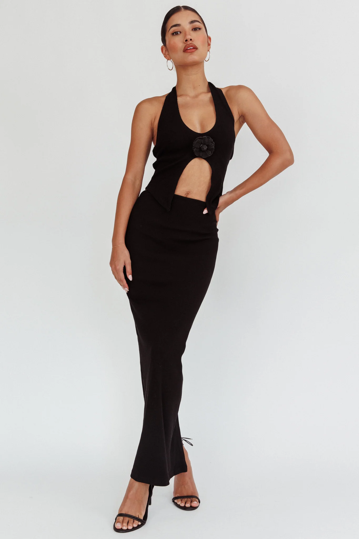 Blackthorn Maxi Skirt Black - Image 2