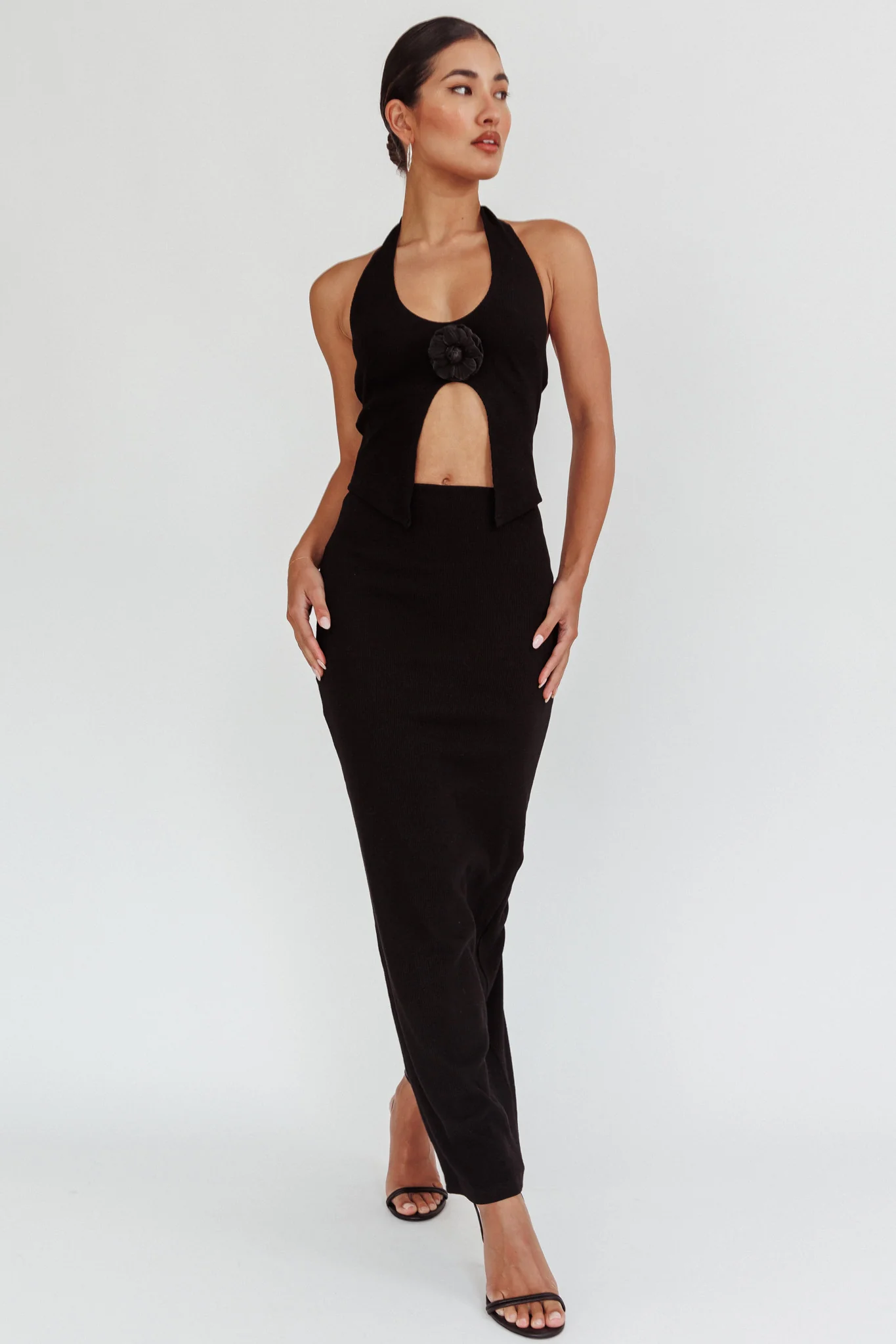 Blackthorn Maxi Skirt Black - Image 4