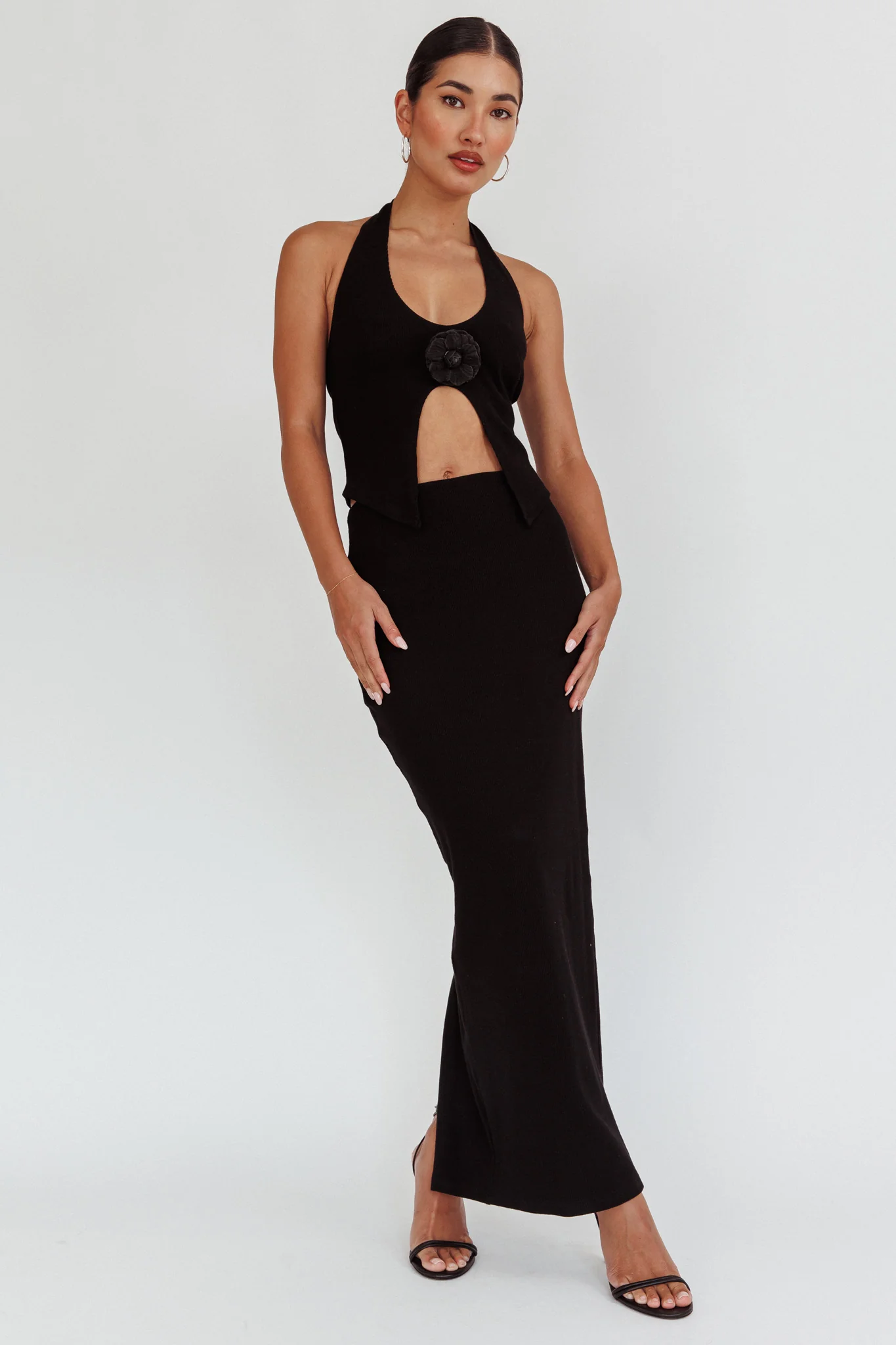 Blackthorn Maxi Skirt Black - Image 5