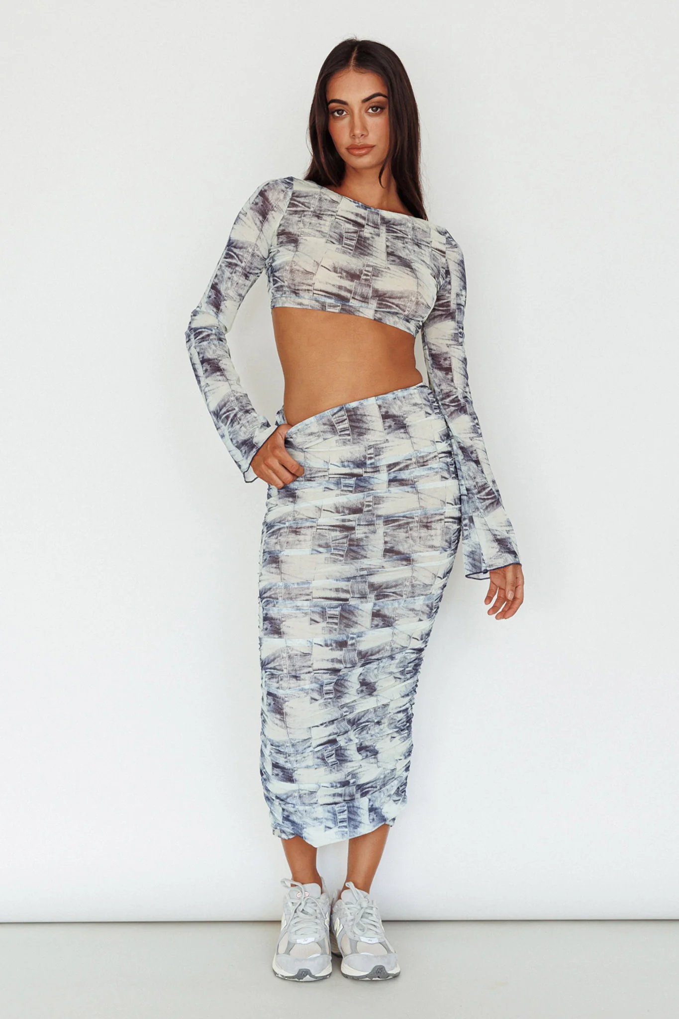 Blue Moons Strap Back Crop Top Indigo Denim - Image 6