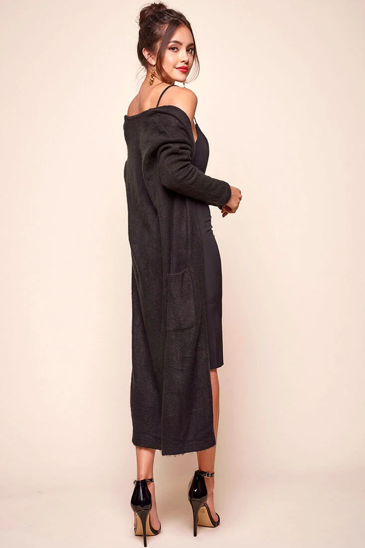 Brookhaven Cafe Long Sleeved Cardigan Black - Image 5