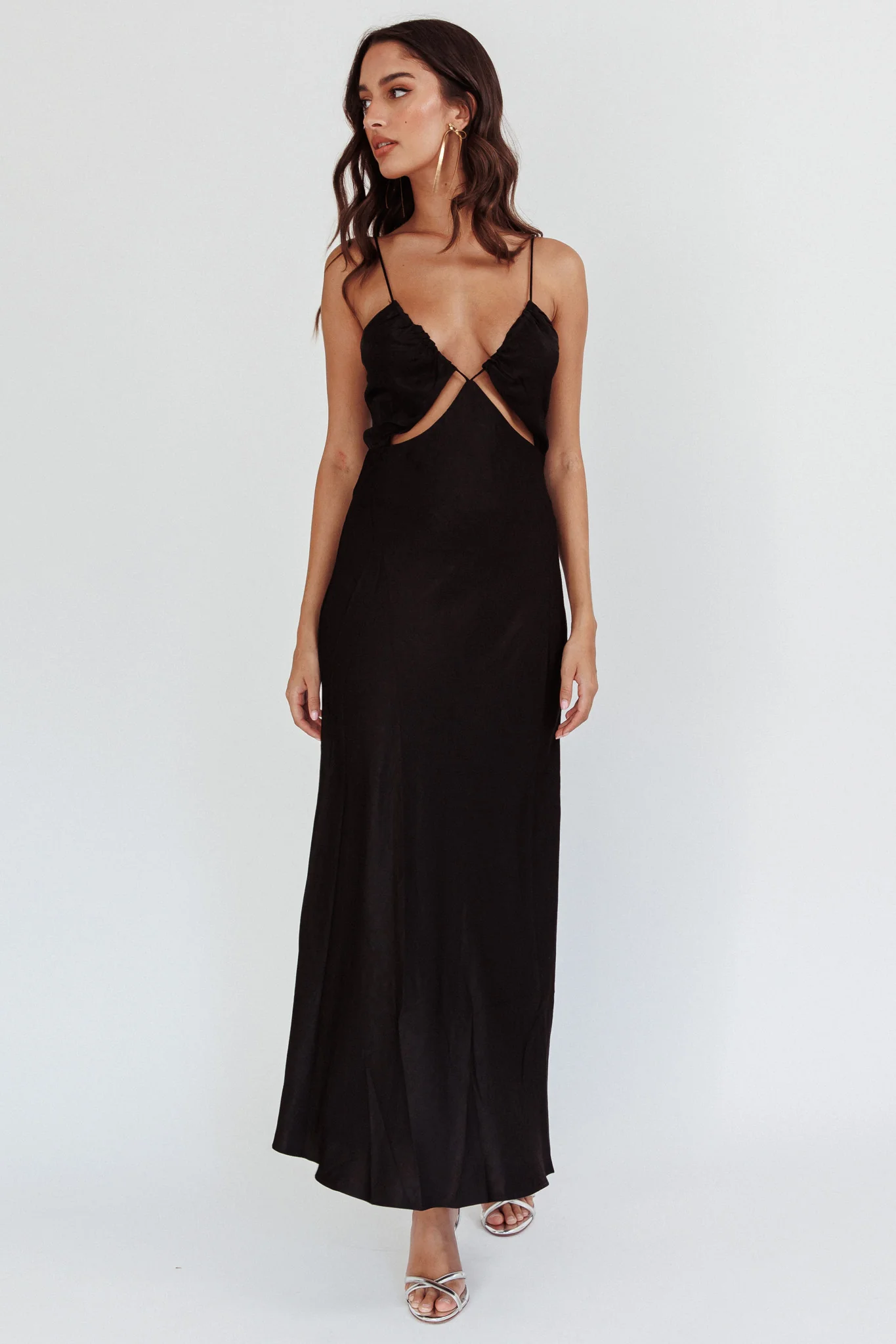 Casa Nova Cut-Out String Dress Black - Image 6