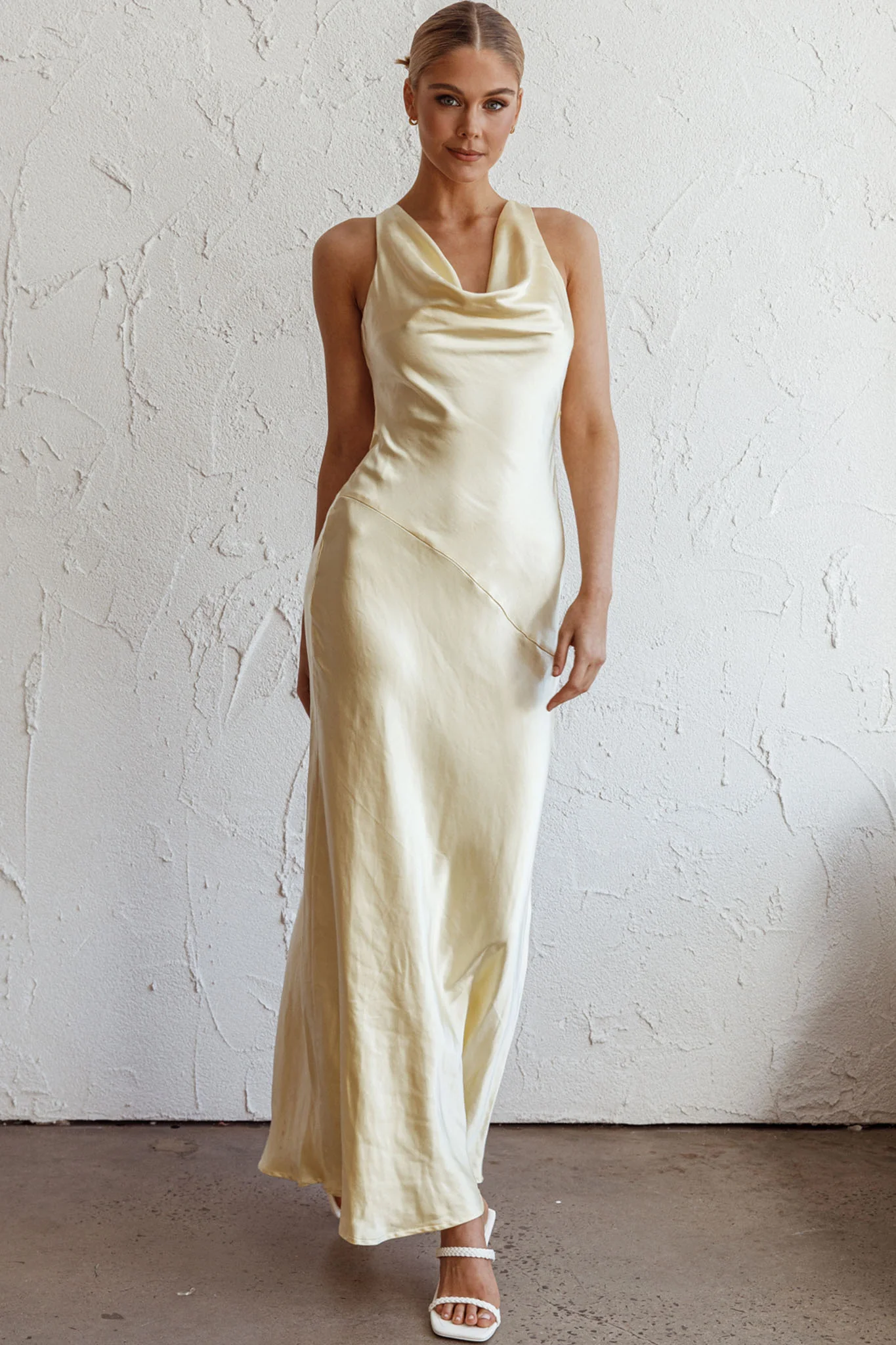 Cassiopeia Open Back Maxi Dress Butter - Image 6