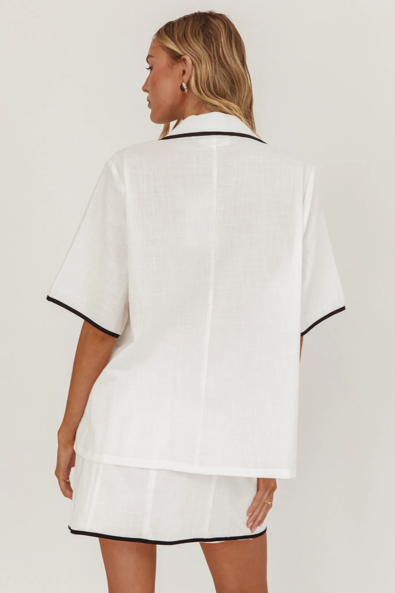 Caterina Tie-Front Top White - Image 2