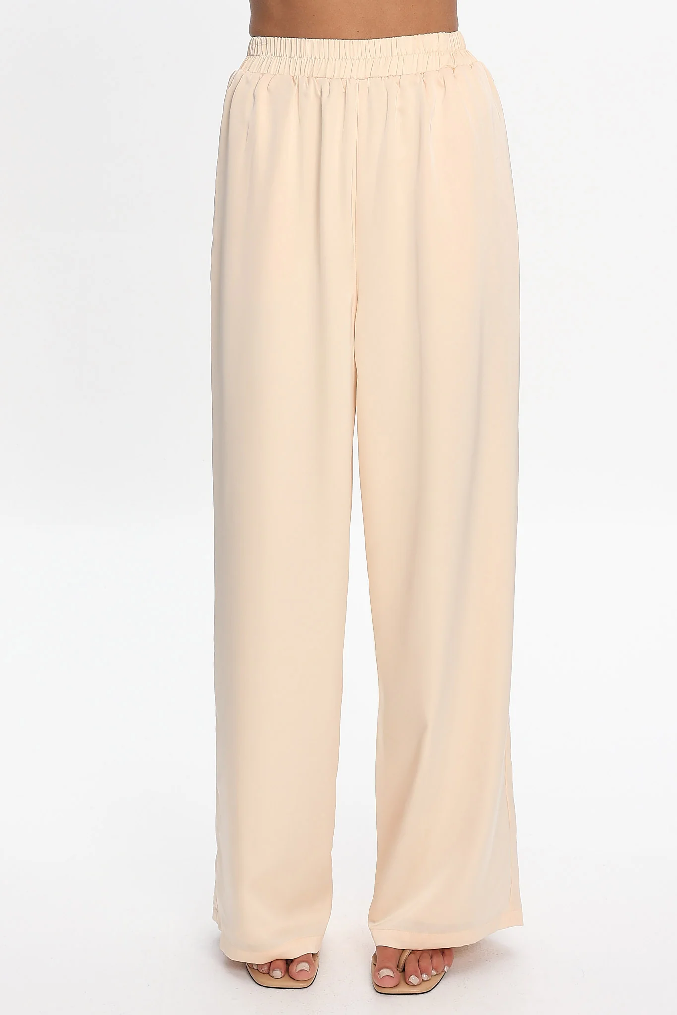 Danita Elastic Waist Pants Vanilla - Image 3