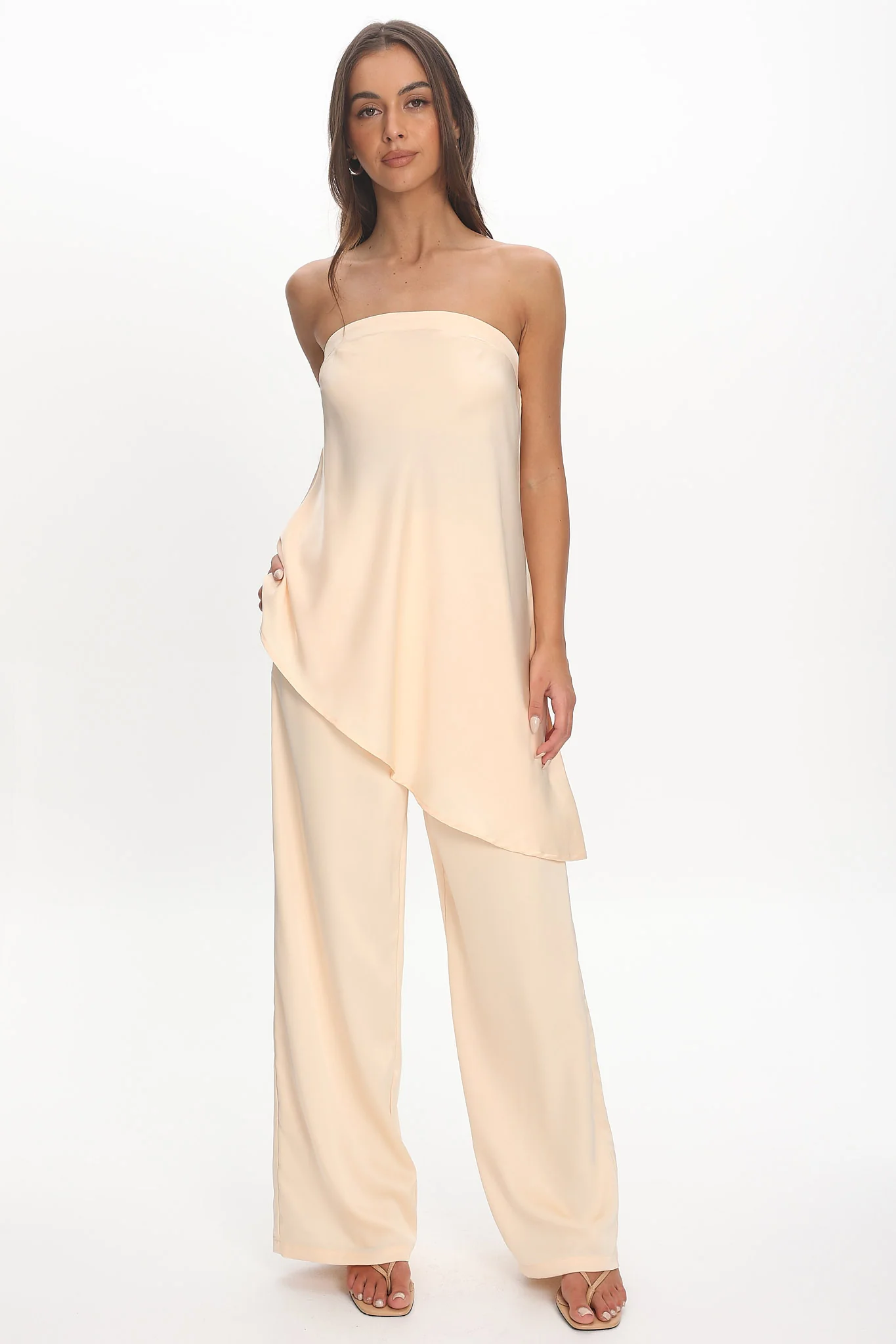 Danita Elastic Waist Pants Vanilla - Image 5