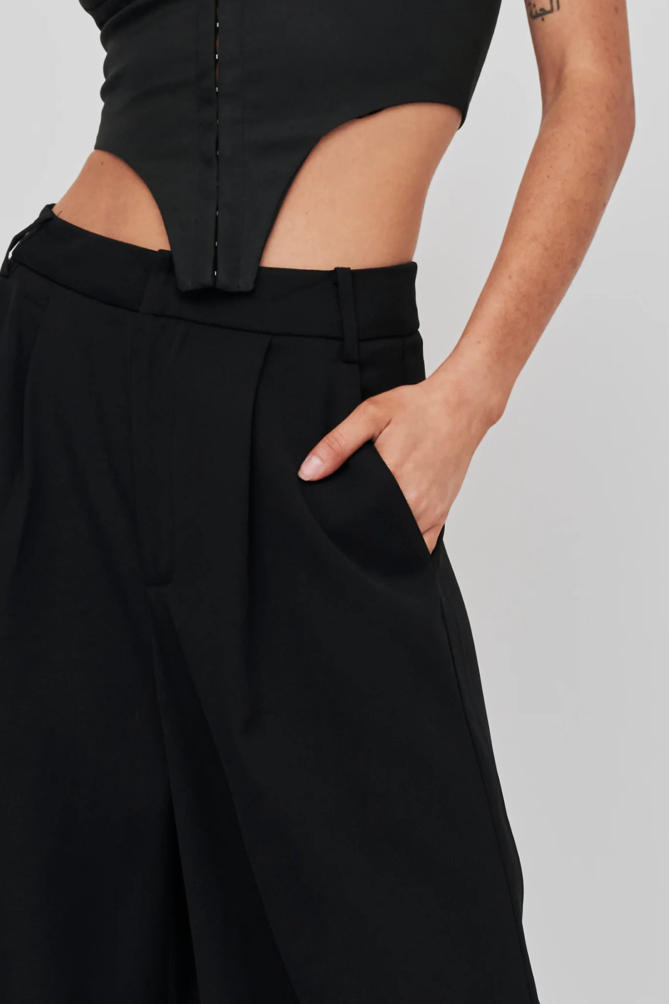 Dante Wide-Leg Pants Black - Image 4