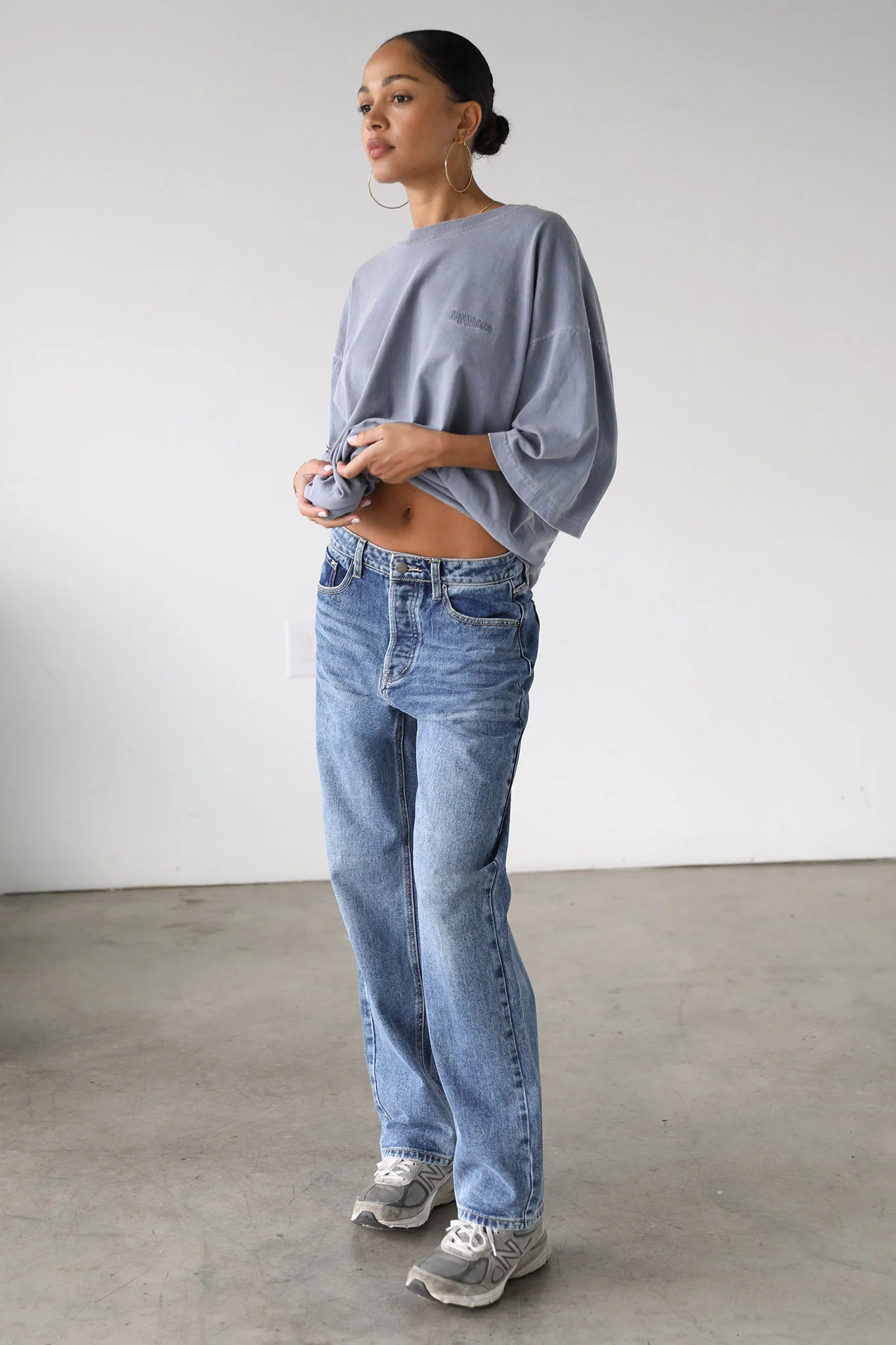 DOGMA Classic High Rise Straight Leg Denim Jeans Dark Wash - Image 6