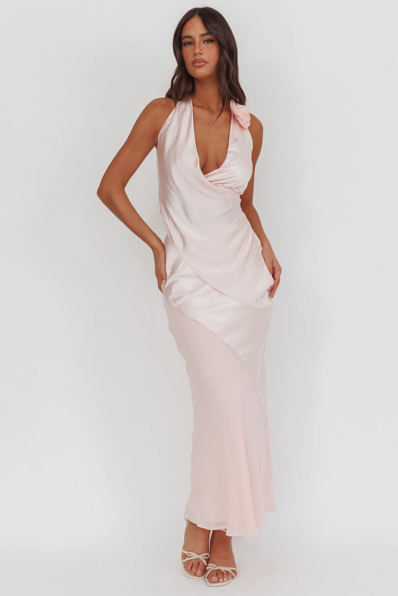 Easy Love Contrast Maxi Skirt Pink - Image 4