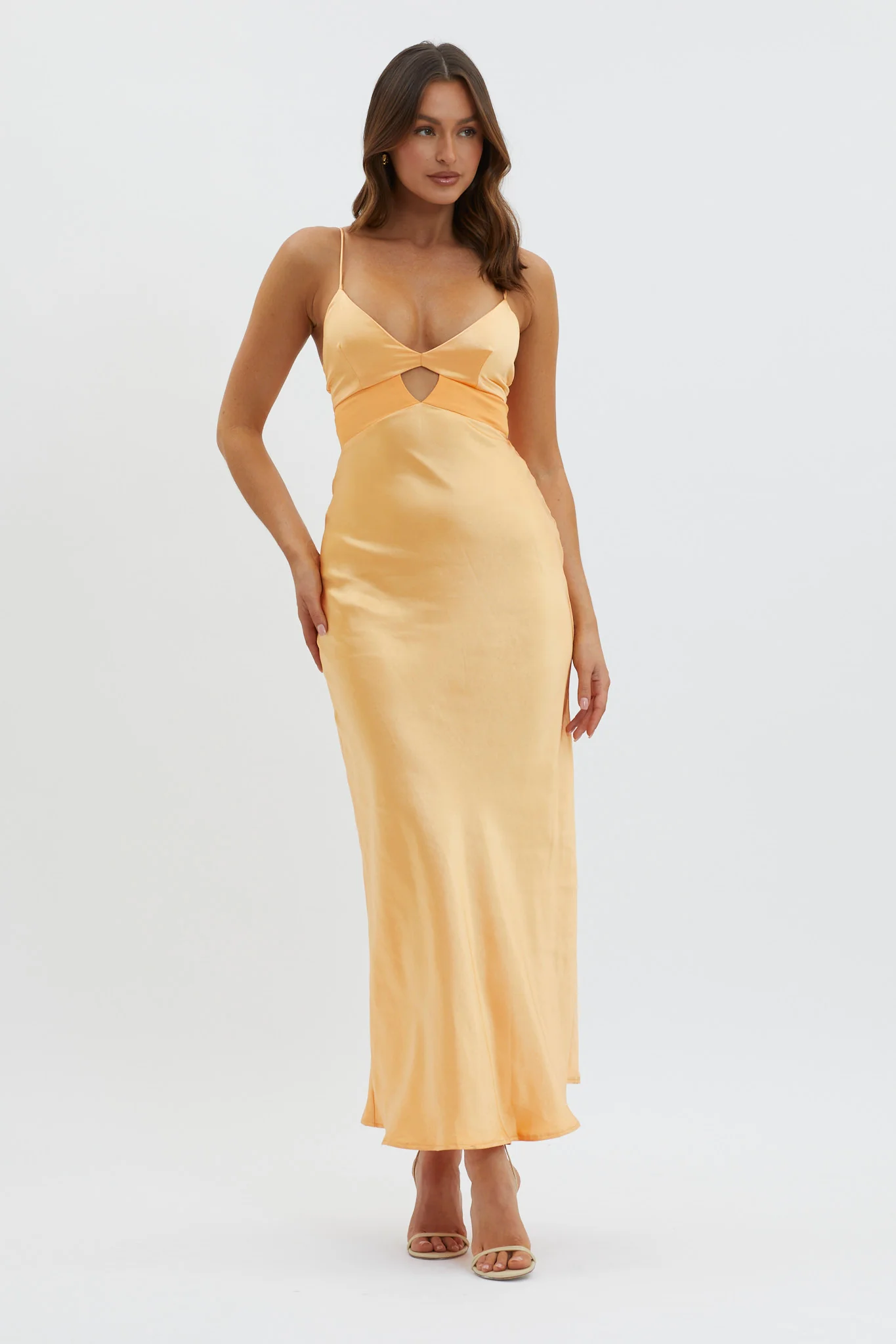 Eternal Sun Keyhole Bust Maxi Dress Mango - Image 4