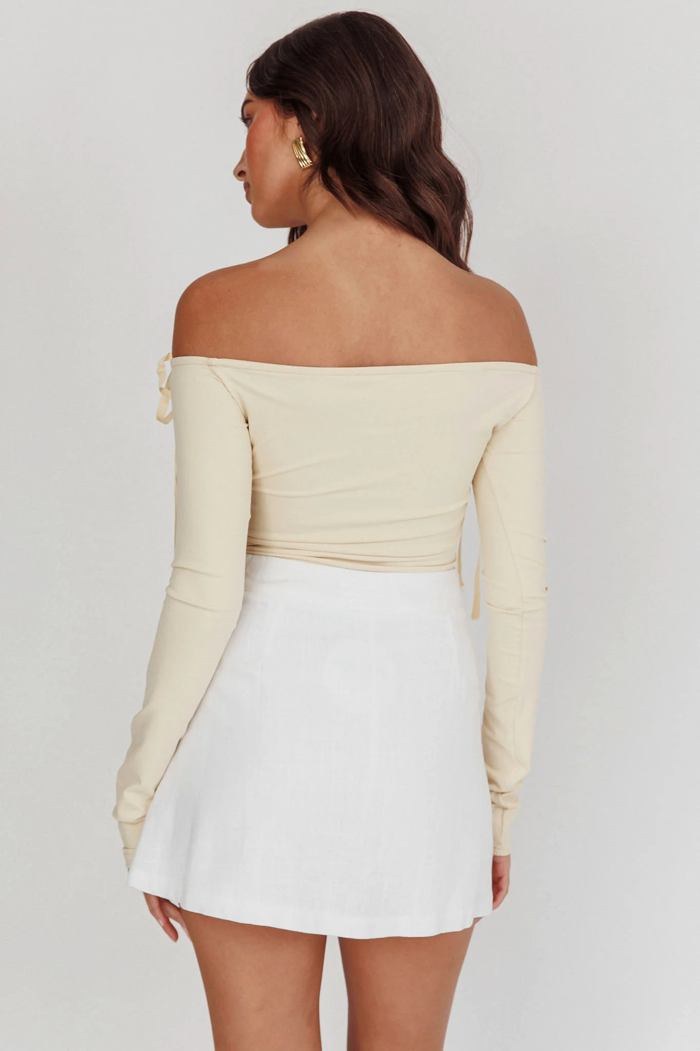 Euphoria Linen Skort White - Image 3