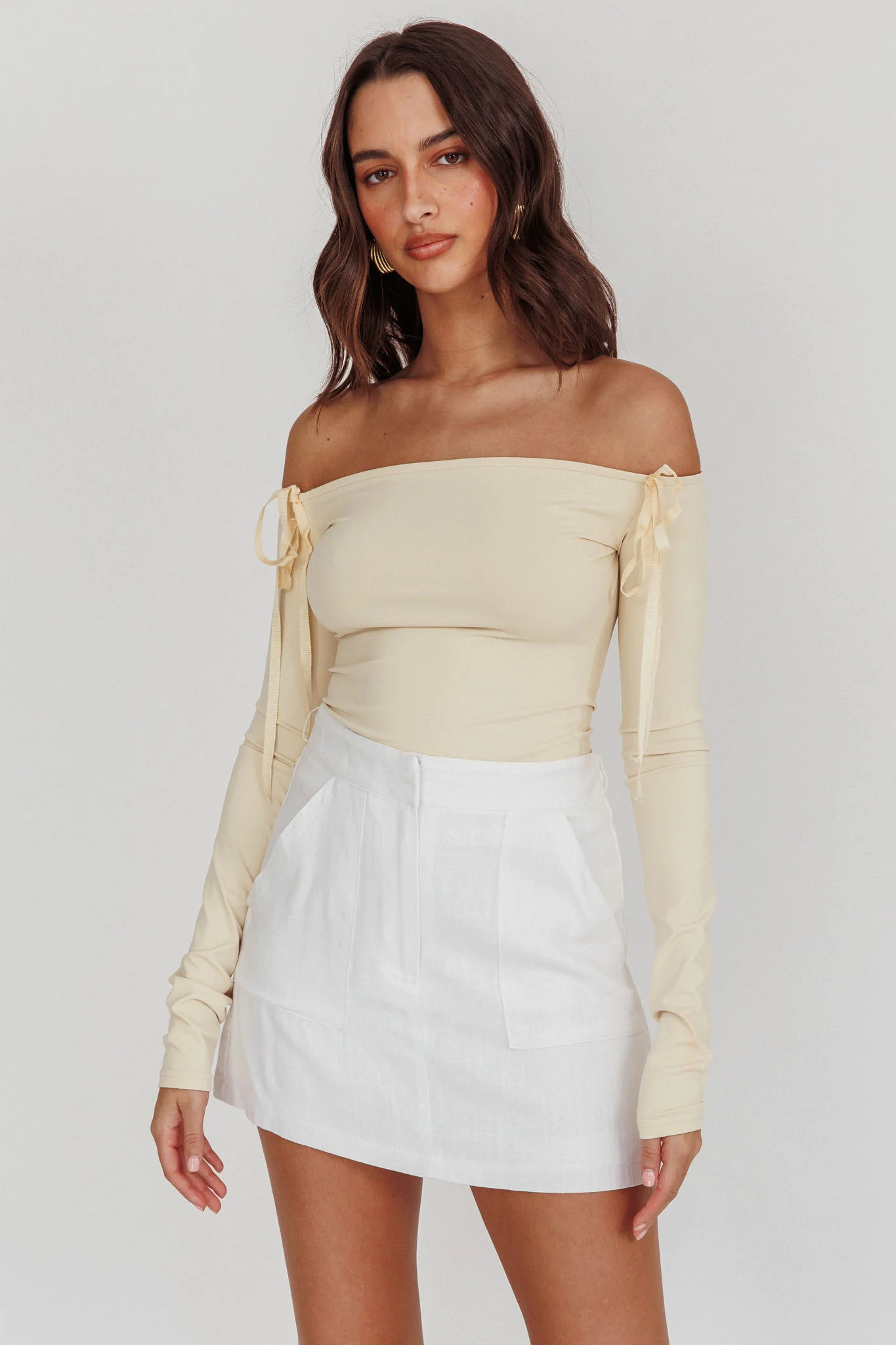 Euphoria Linen Skort White - Image 5