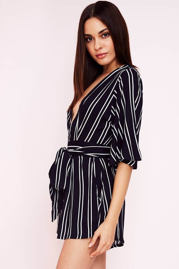 Gisele Casual cutout Romper Navy - Image 2