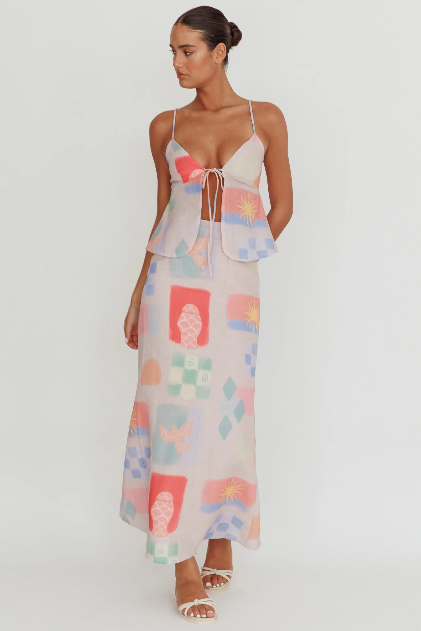 Heart & Soul Maxi Skirt Print Multi - Image 4