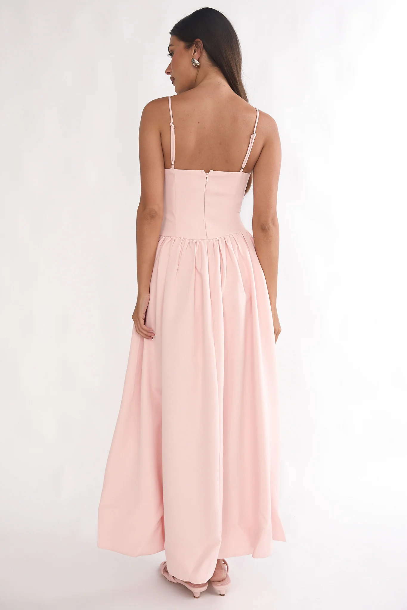 I'm Yours High-Low Hem Maxi Dress Pink - Image 4