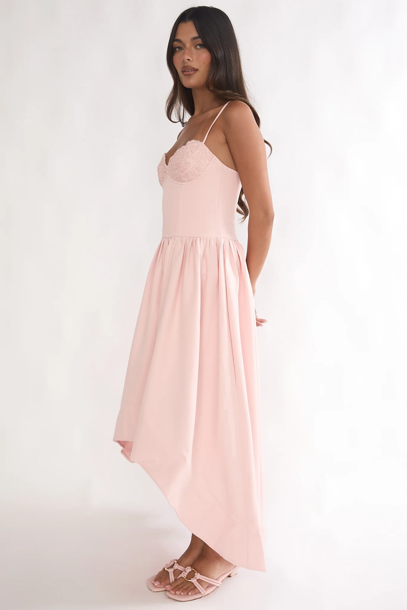 I'm Yours High-Low Hem Maxi Dress Pink - Image 7