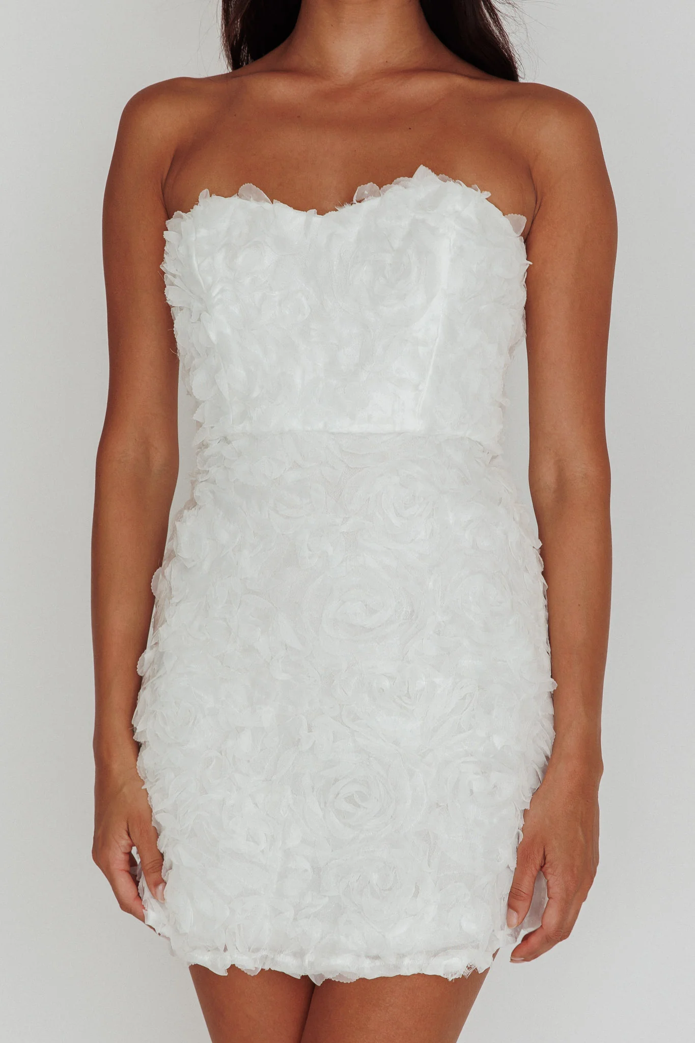 In Paris Embellished Mini Dress White - Image 4