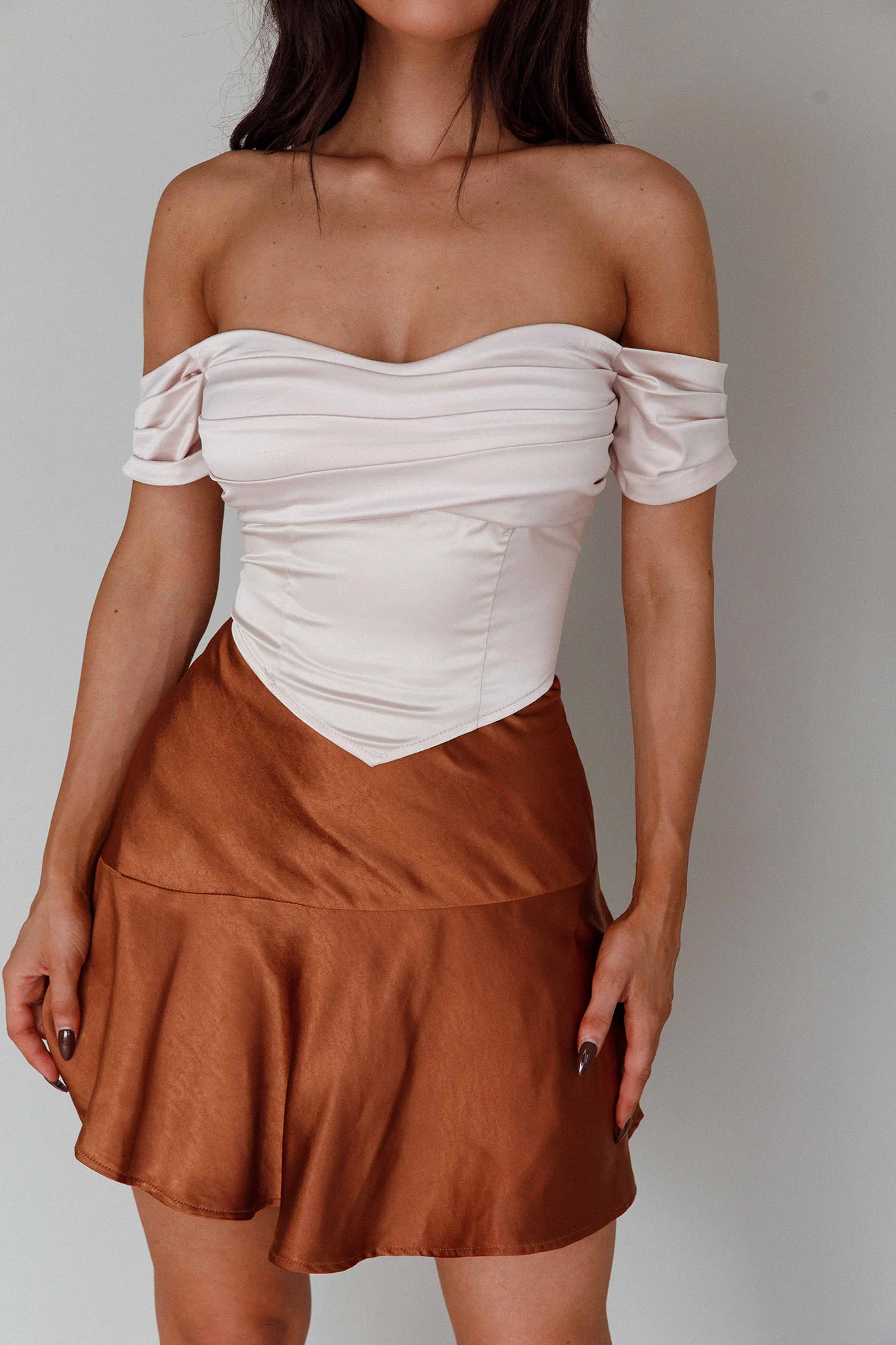 Je T'aime Off-Shoulder Top Champagne - Image 4