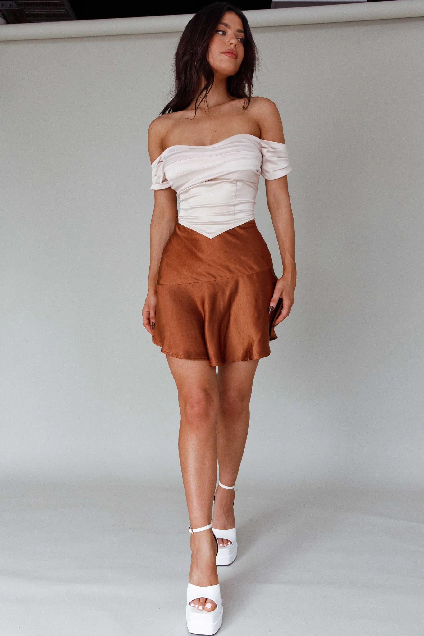 Je T'aime Off-Shoulder Top Champagne - Image 5