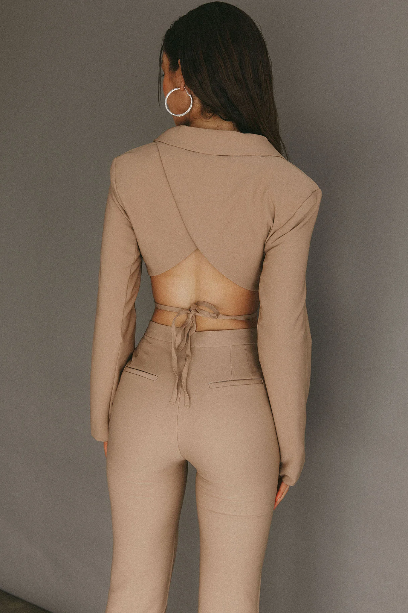 Kimberly Flare Leg Pants Camel - Image 8