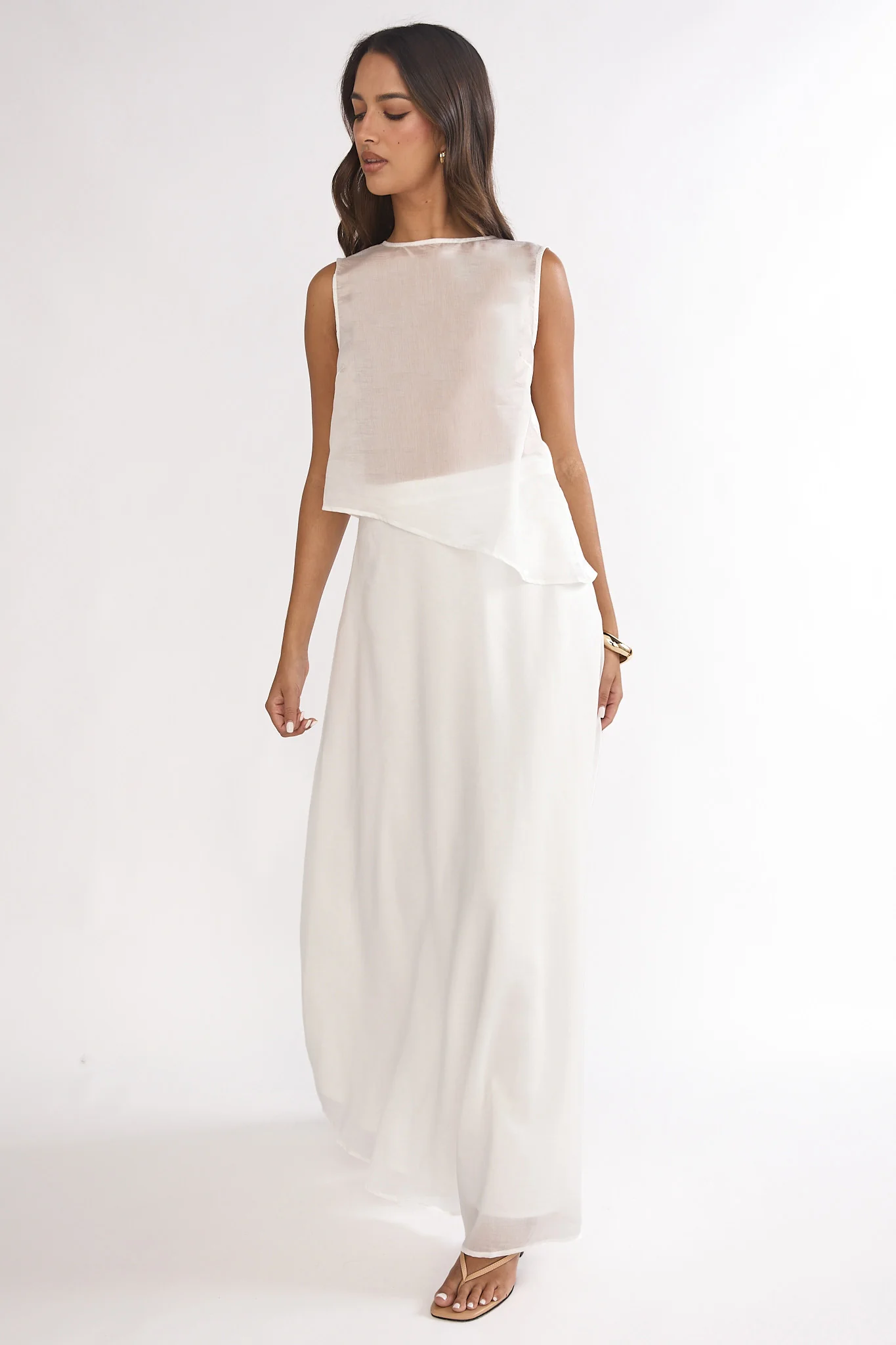 Lemora Maxi Skirt White - Image 4