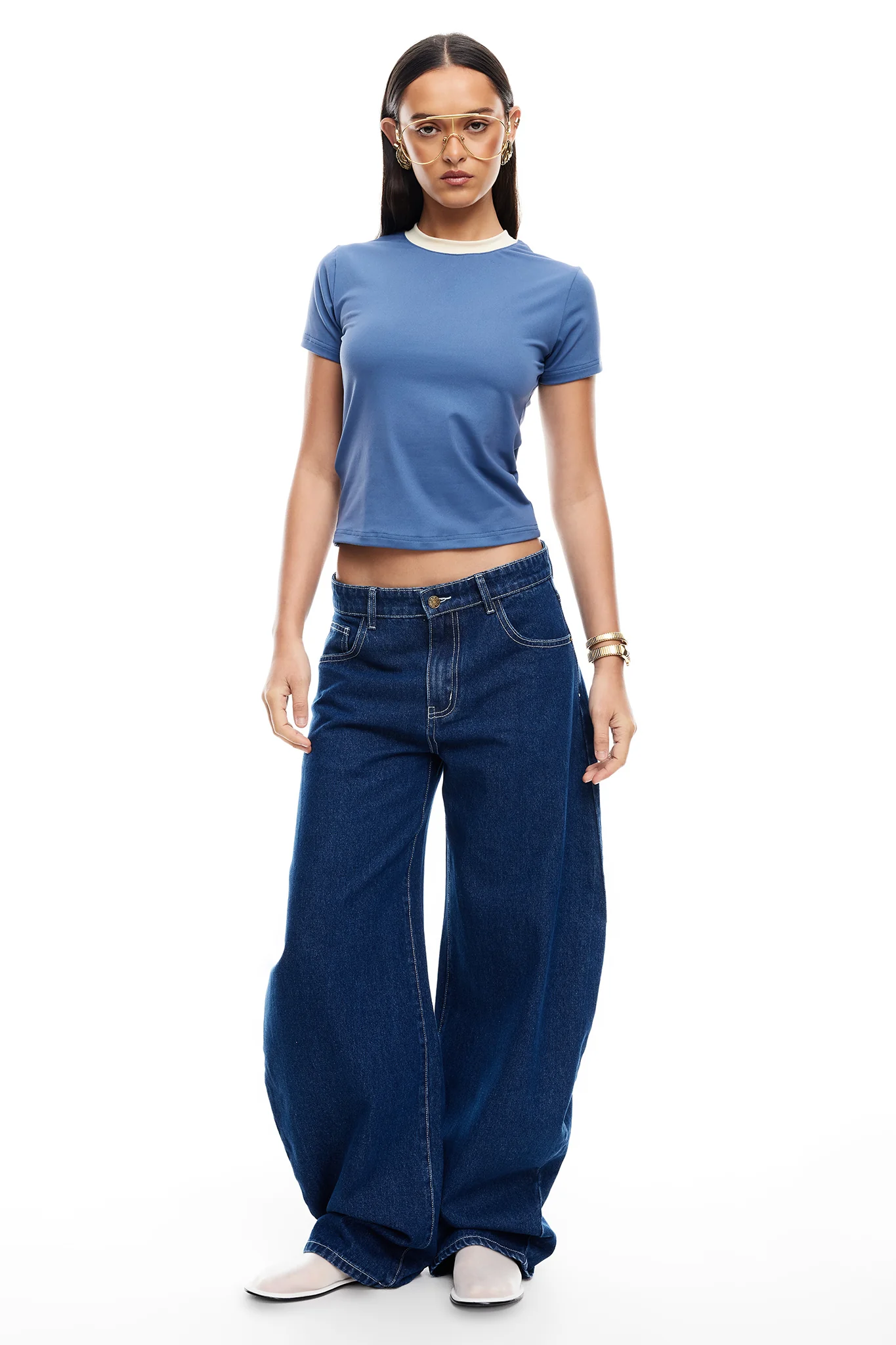 LIONESS Horseshoe Jeans Dark Denim - Image 3