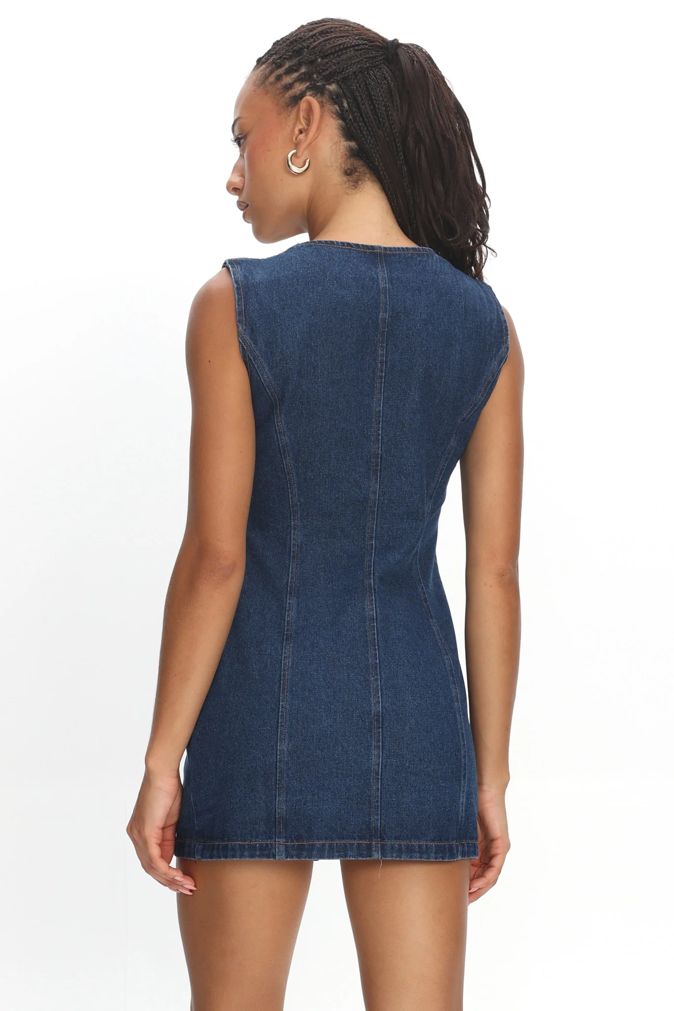 LIONESS L'Esprit Mini Dress Indigo - Image 3