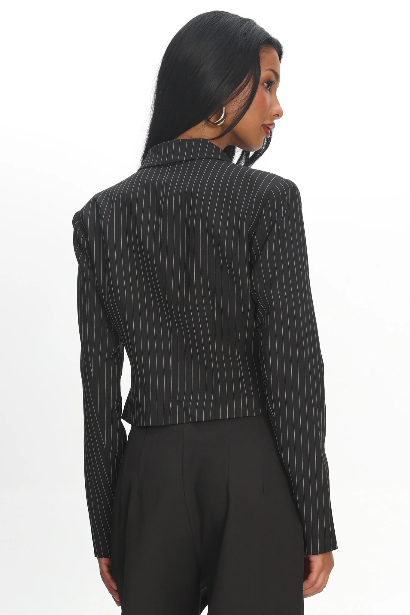 LIONESS Lune Blazer Onyx Pinstripe - Image 3