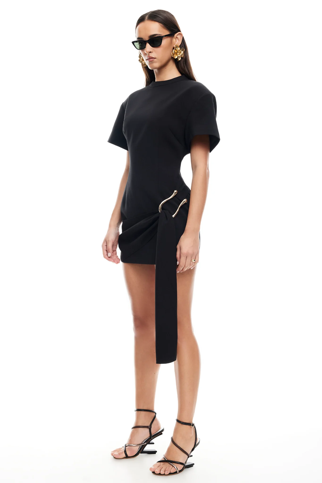 LIONESS Martini Mini Dress Onyx - Image 3