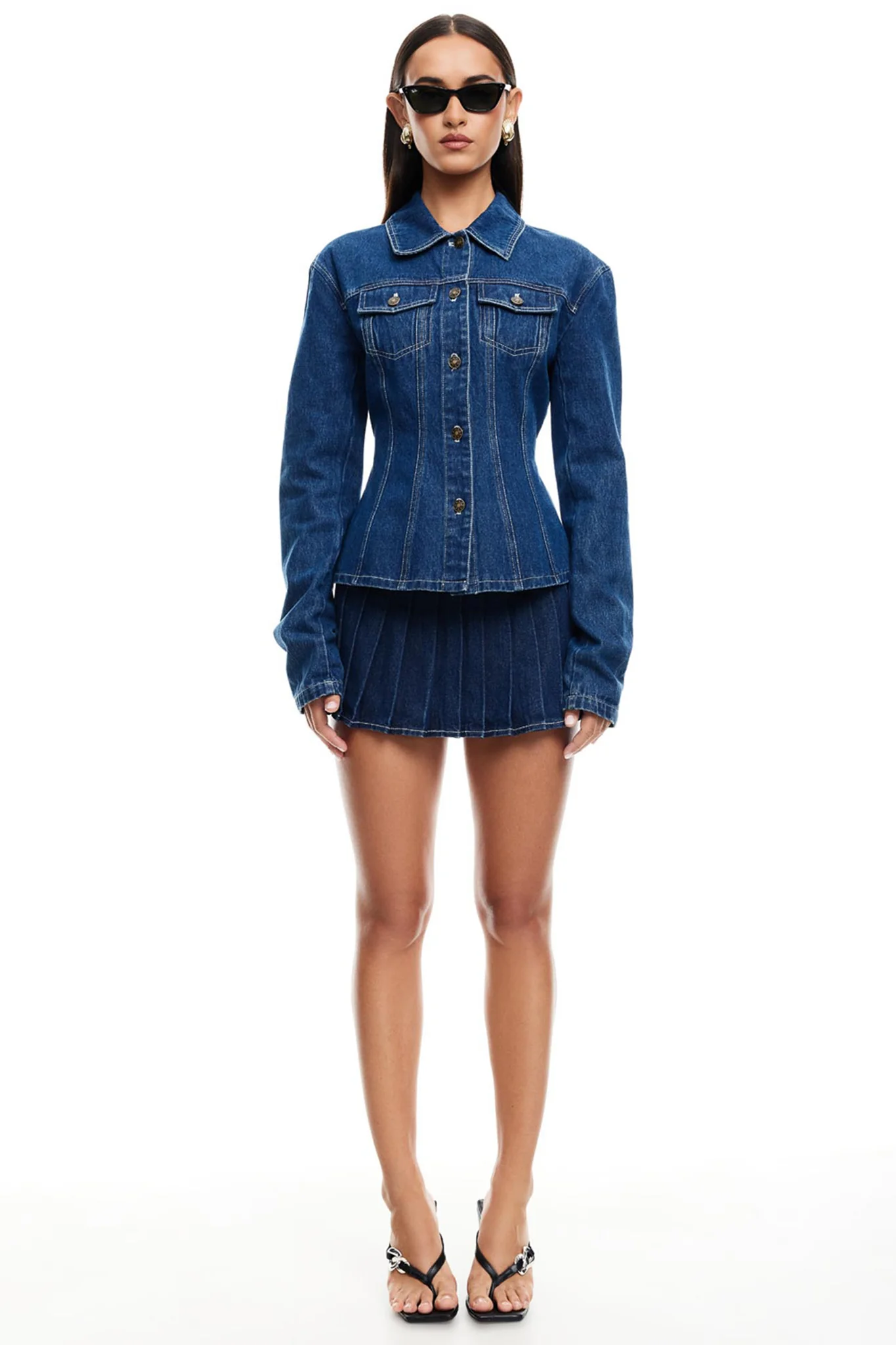 LIONESS Rider Mini Skort Blue - Image 2
