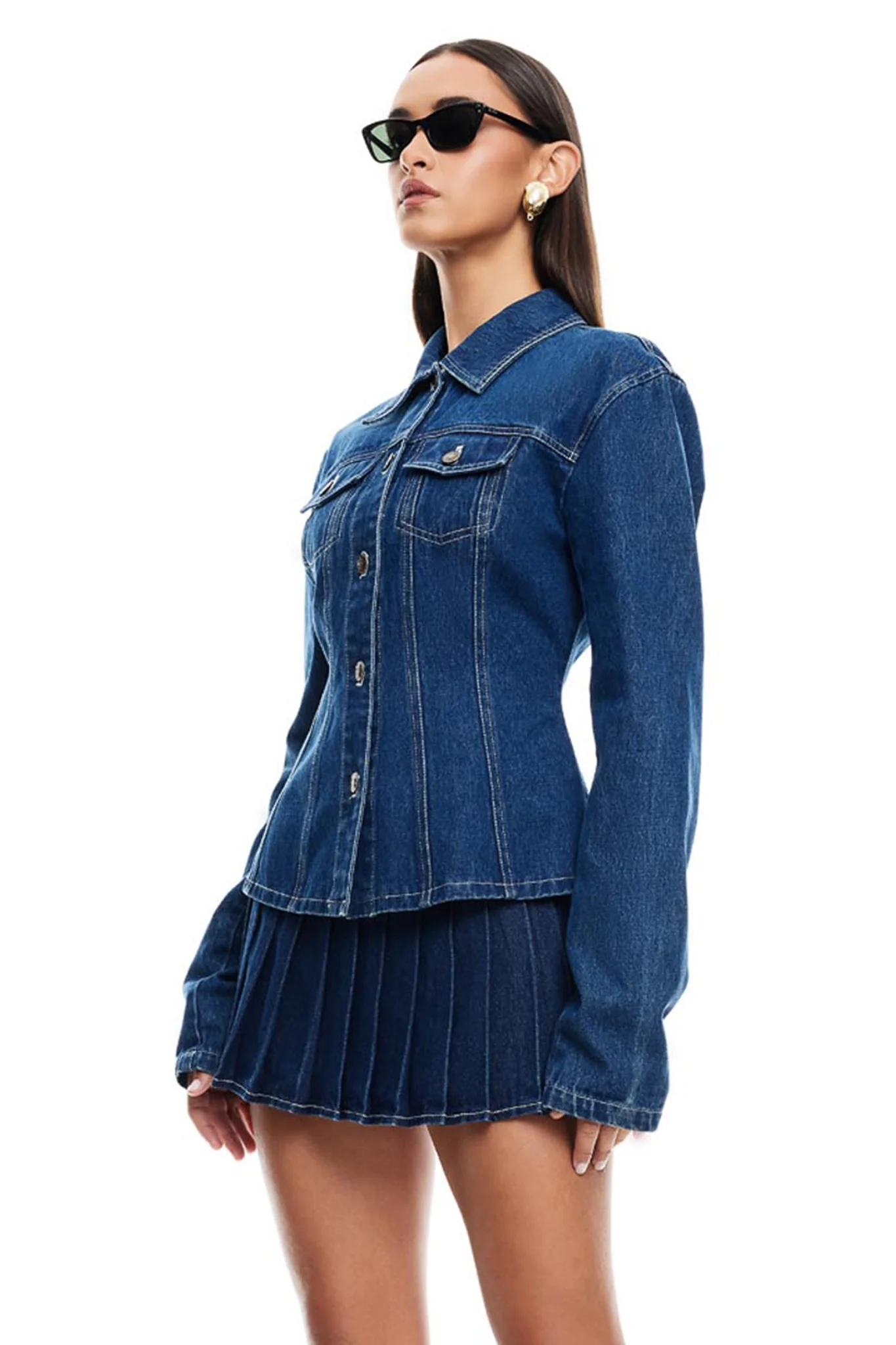 LIONESS Rider Mini Skort Blue - Image 4