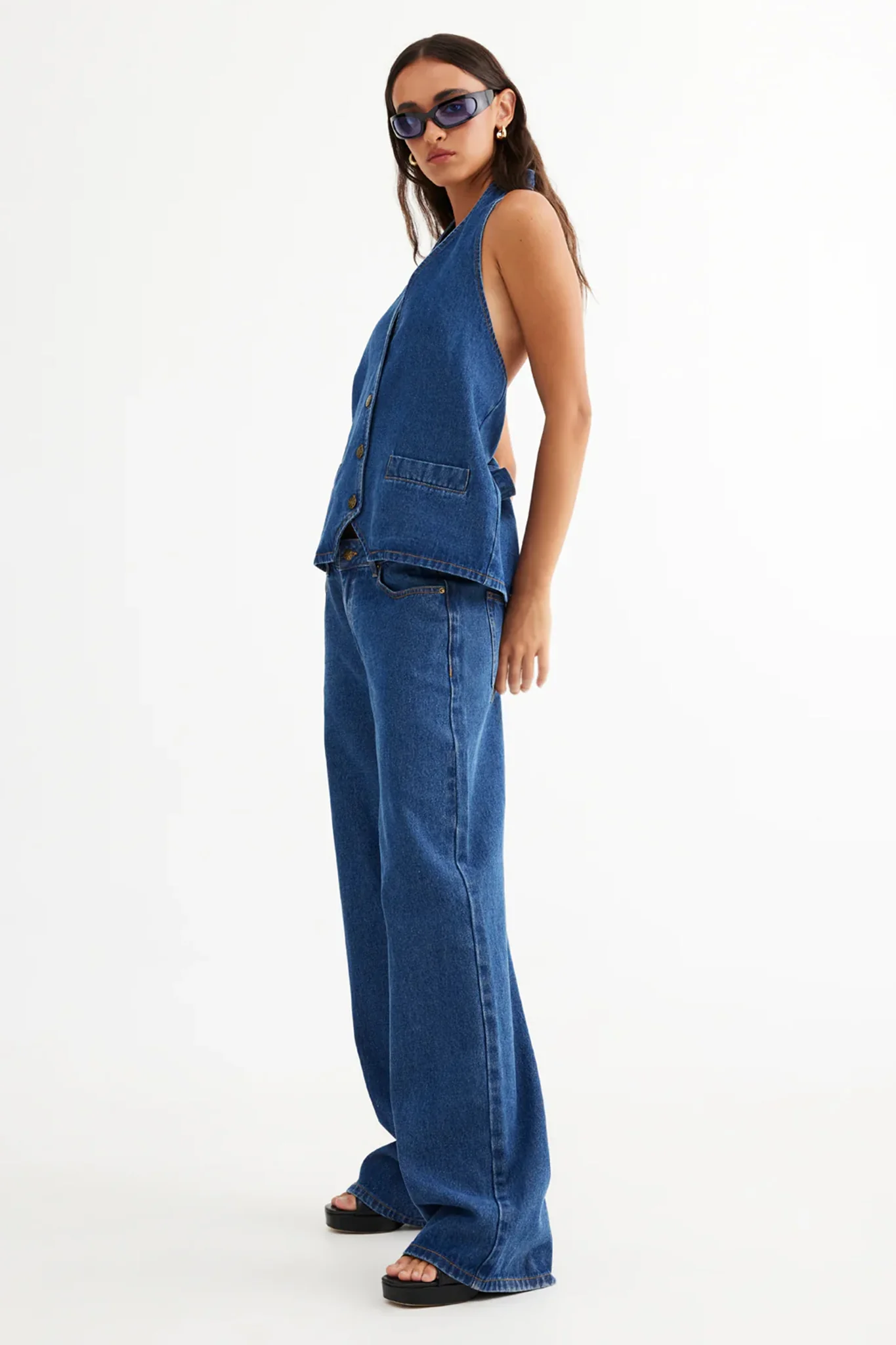 LIONESS Top Model Jeans Dark Denim - Image 3