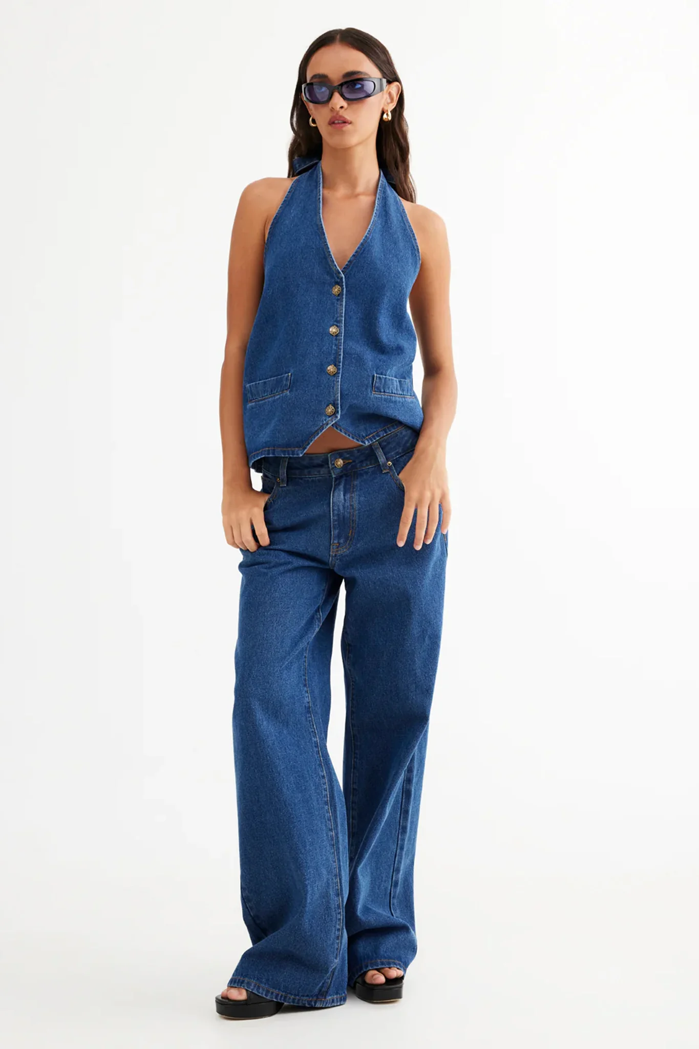LIONESS Top Model Jeans Dark Denim - Image 4