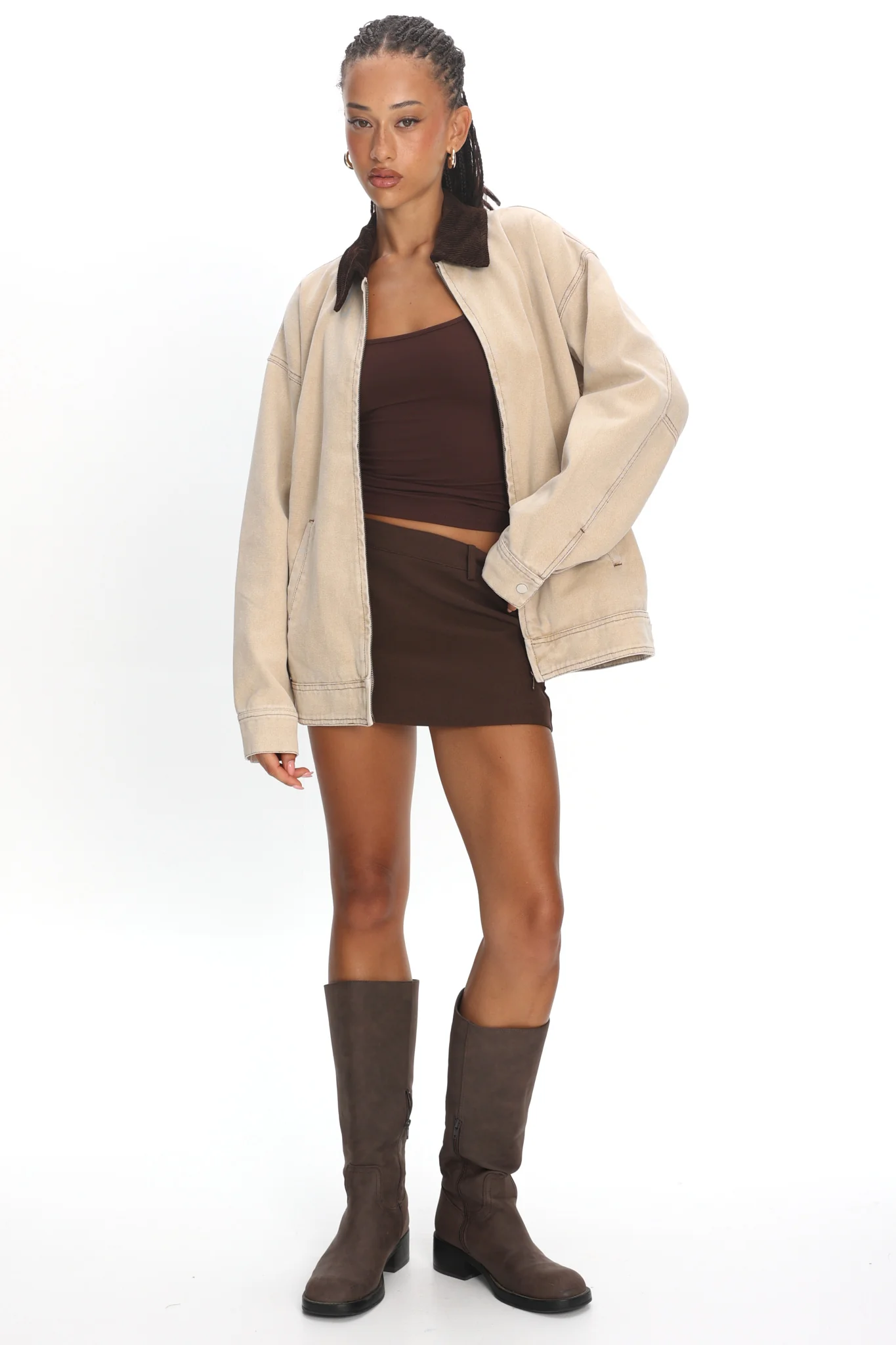 LIONESS Workwear Jacket Stone - Image 2