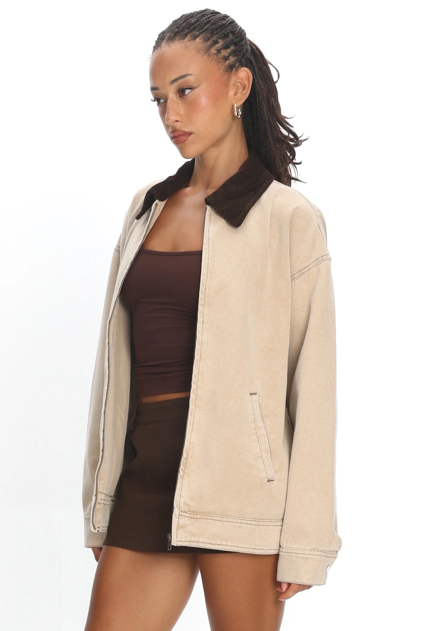 LIONESS Workwear Jacket Stone - Image 5