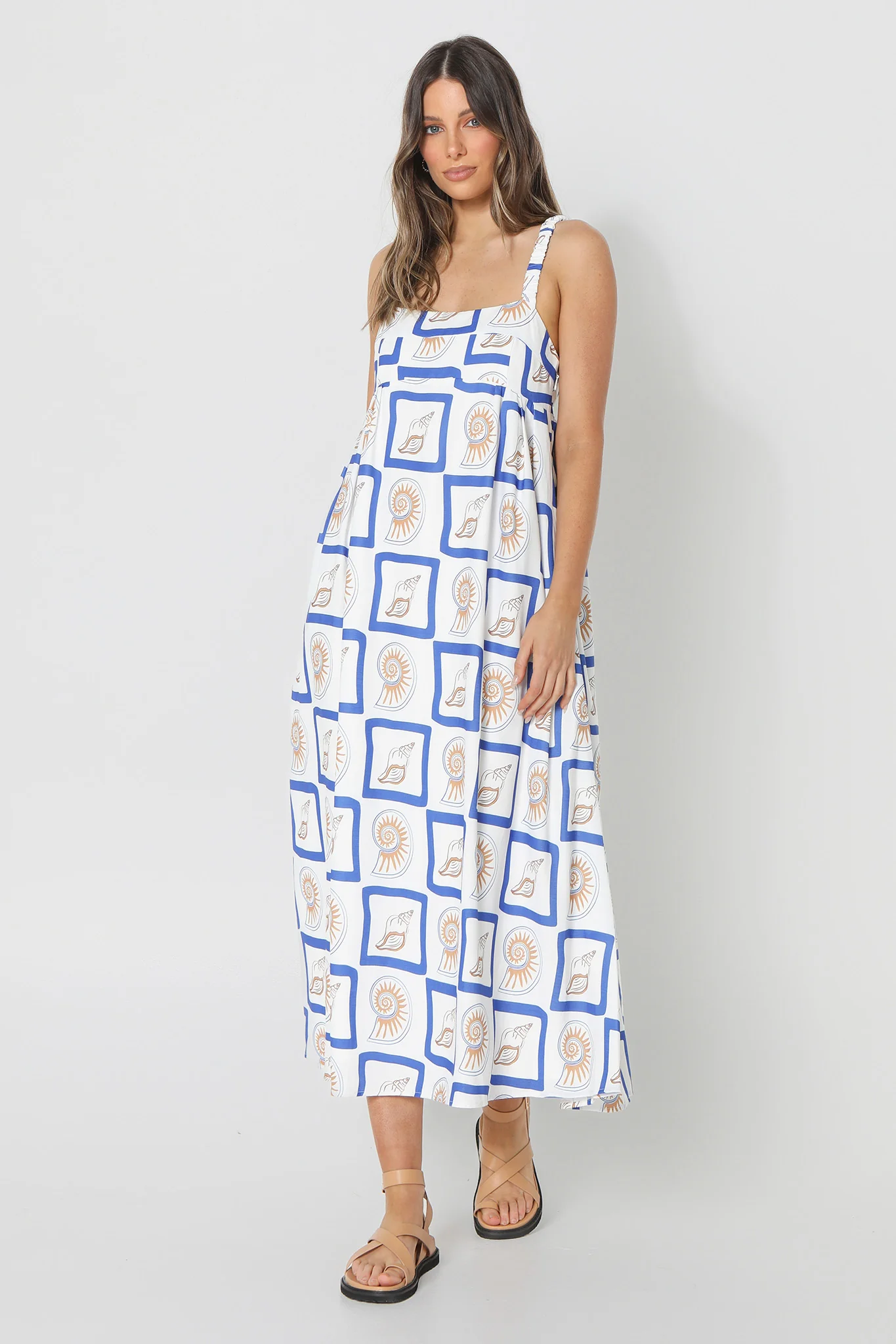 LOST IN LUNAR Katie Maxi Dress Shell Print - Image 7