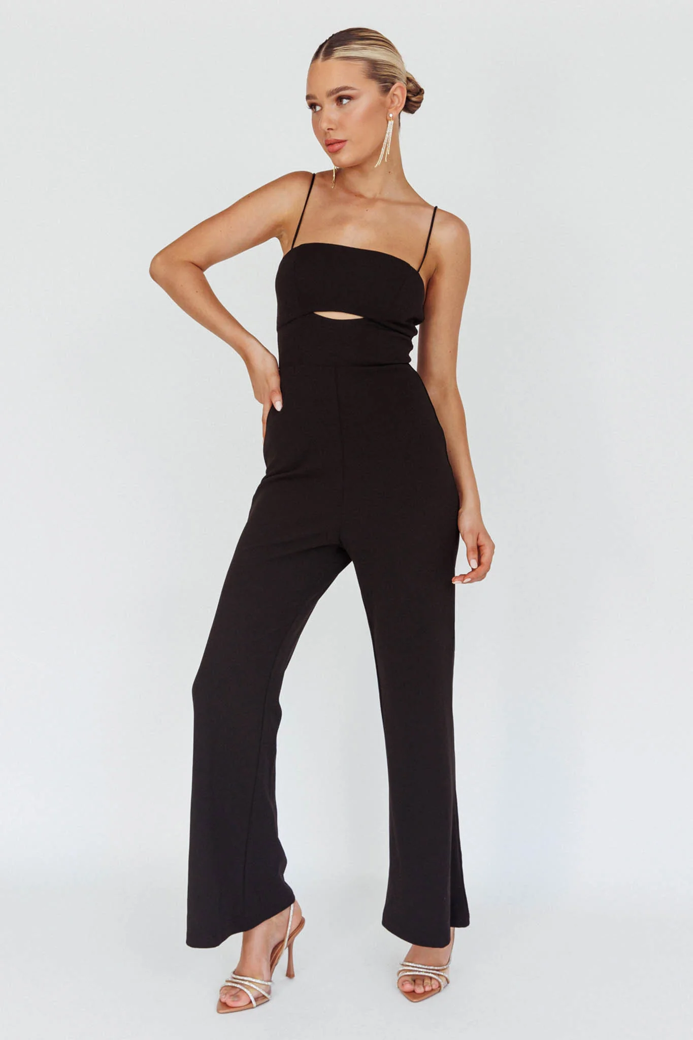 Lyrics Keyhole Jumpsuit Black - Image 6