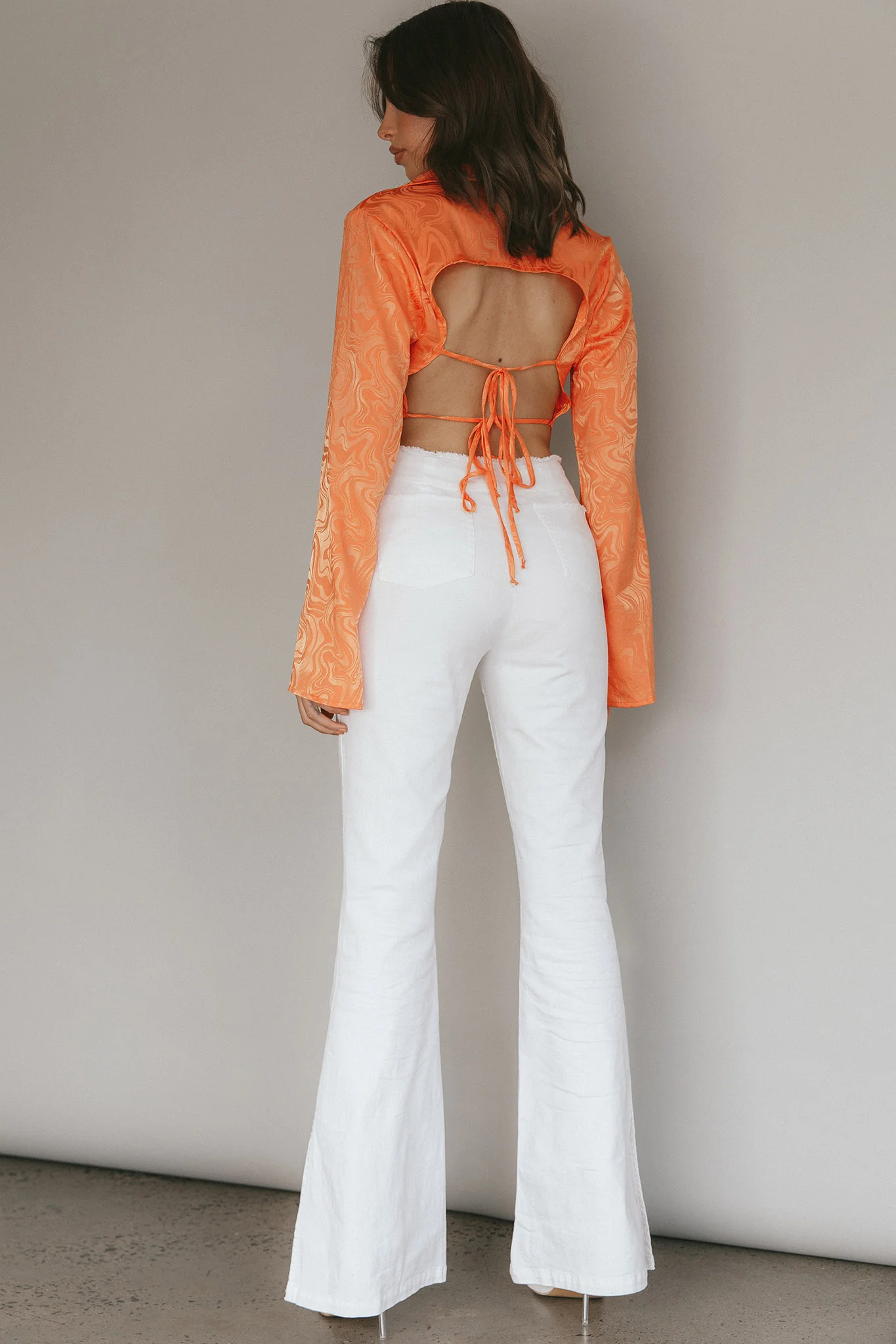 Mahla Flared Pants Ivory - Image 2