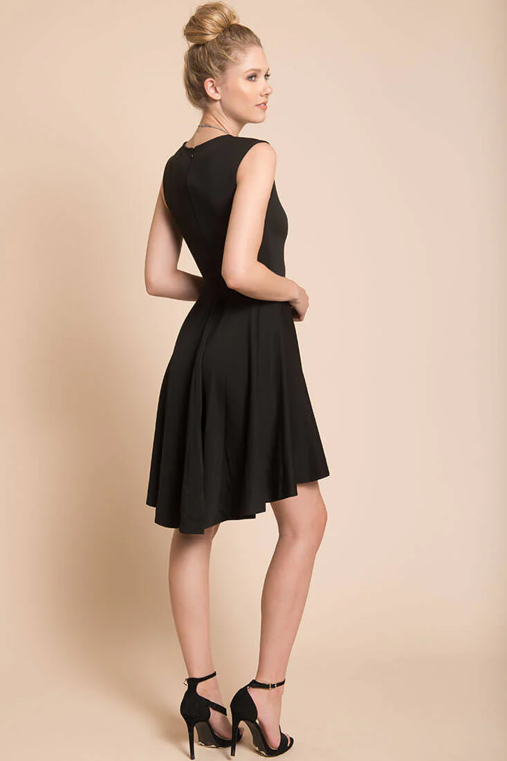 Maya Closed Back Dress Black - Image 5