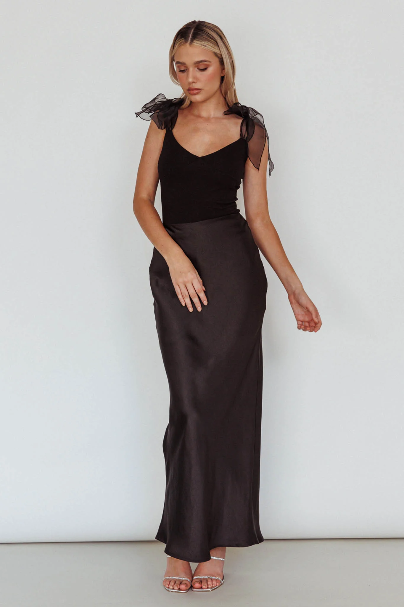 Midsomer Tied Shoulder Bodysuit Black - Image 3